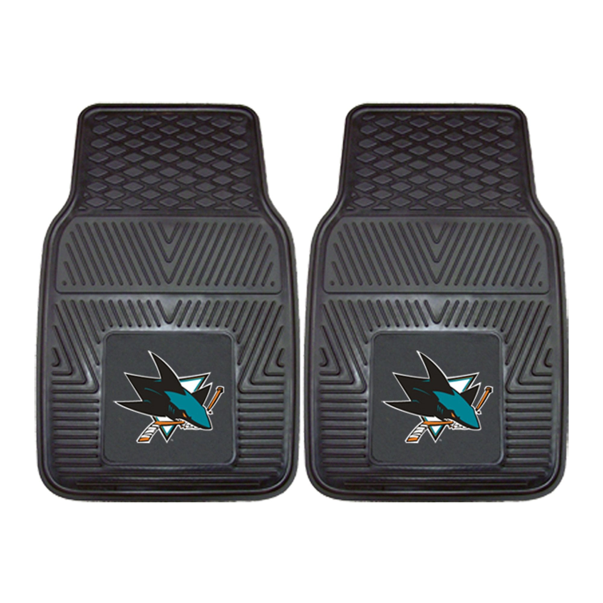 Nhl Logo Car Mat - San Jose Sharks, Vinyl, 27"L X 18"W