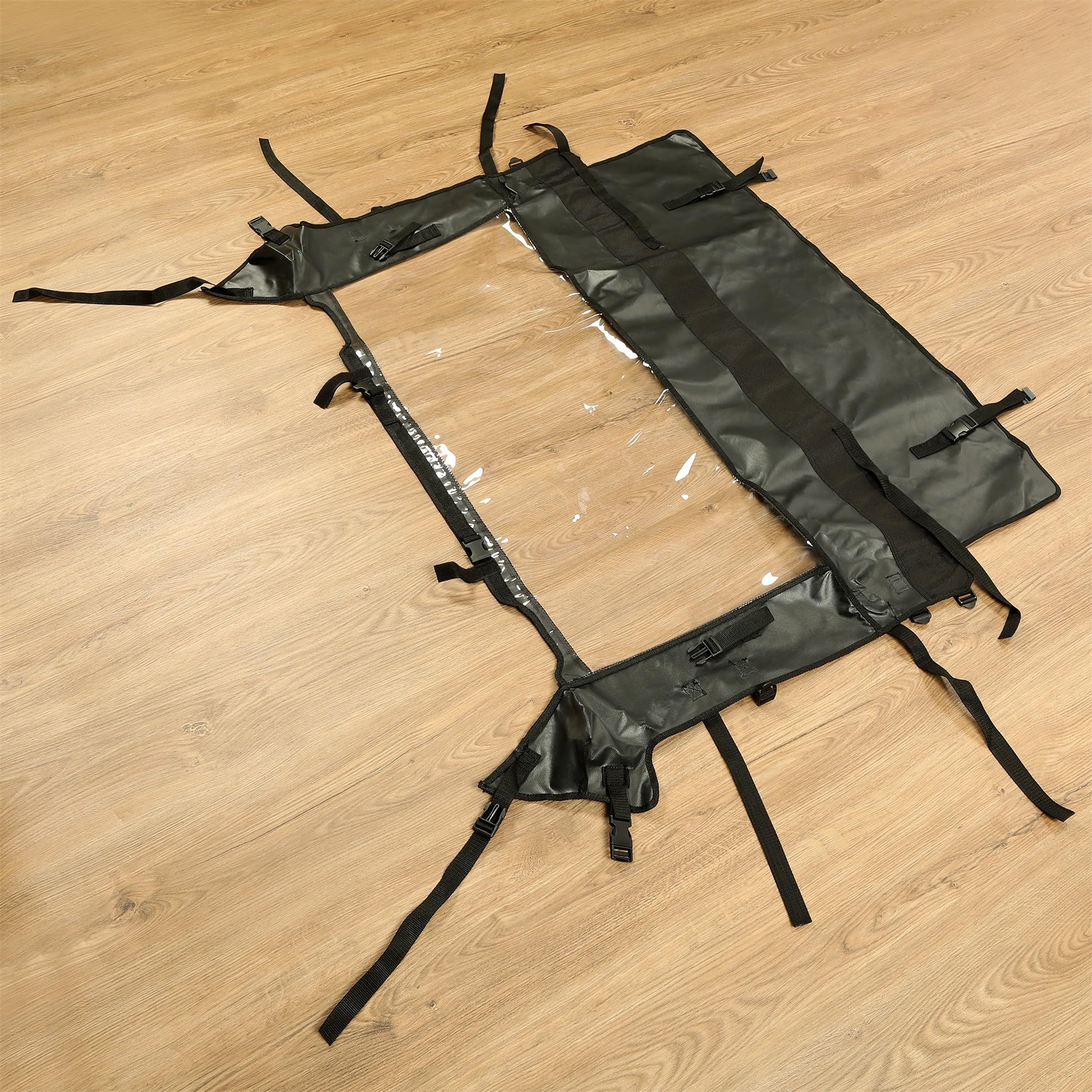 HECASA Rear Windshield Compatible with 2014-2022 Polaris RZR 900 1000 XP 4 Turbo EPS Trail Full Rear Windscreen Soft Windproof B