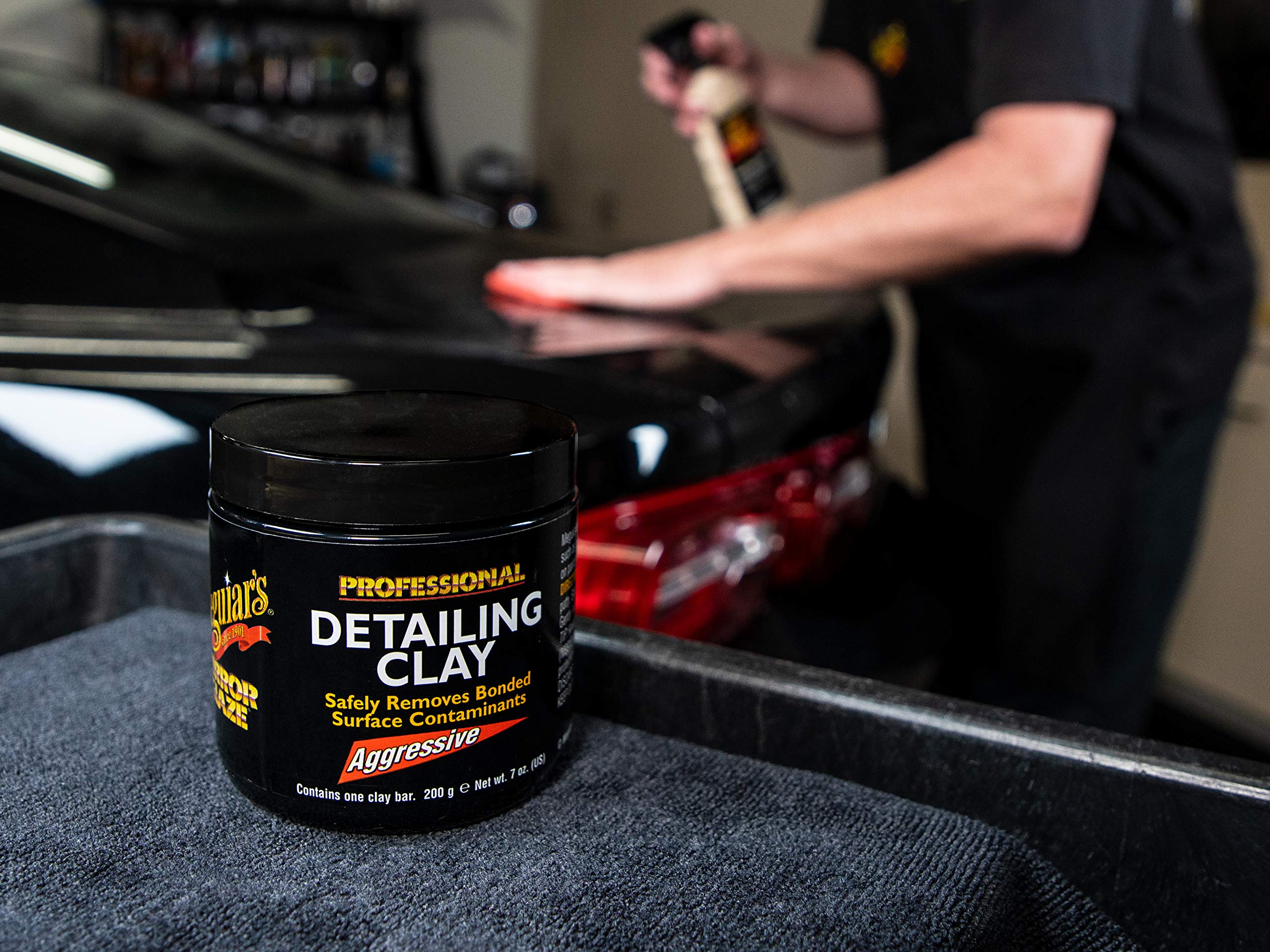 Meguiars Professional Aggressive Detailing Clay C2000 - Professional Automotive Detailing Clay Removes Contaminants & Smooths Pa