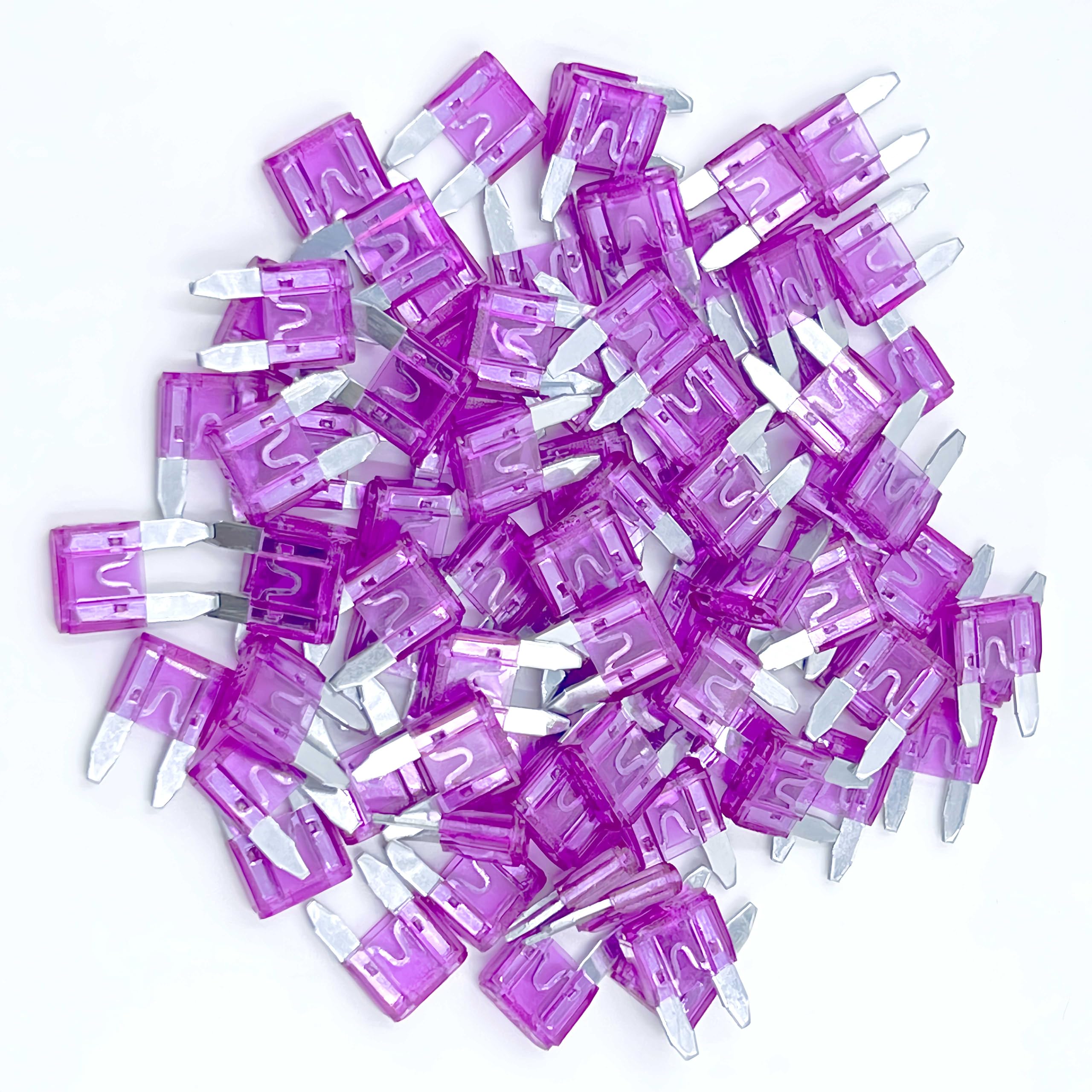 Xjlsgxusg 80Pcs 35Amp Mini Car Fuses, Blade Fuse Assortment Kit For Car, Marine, Truck, Rv Fuse Replacement