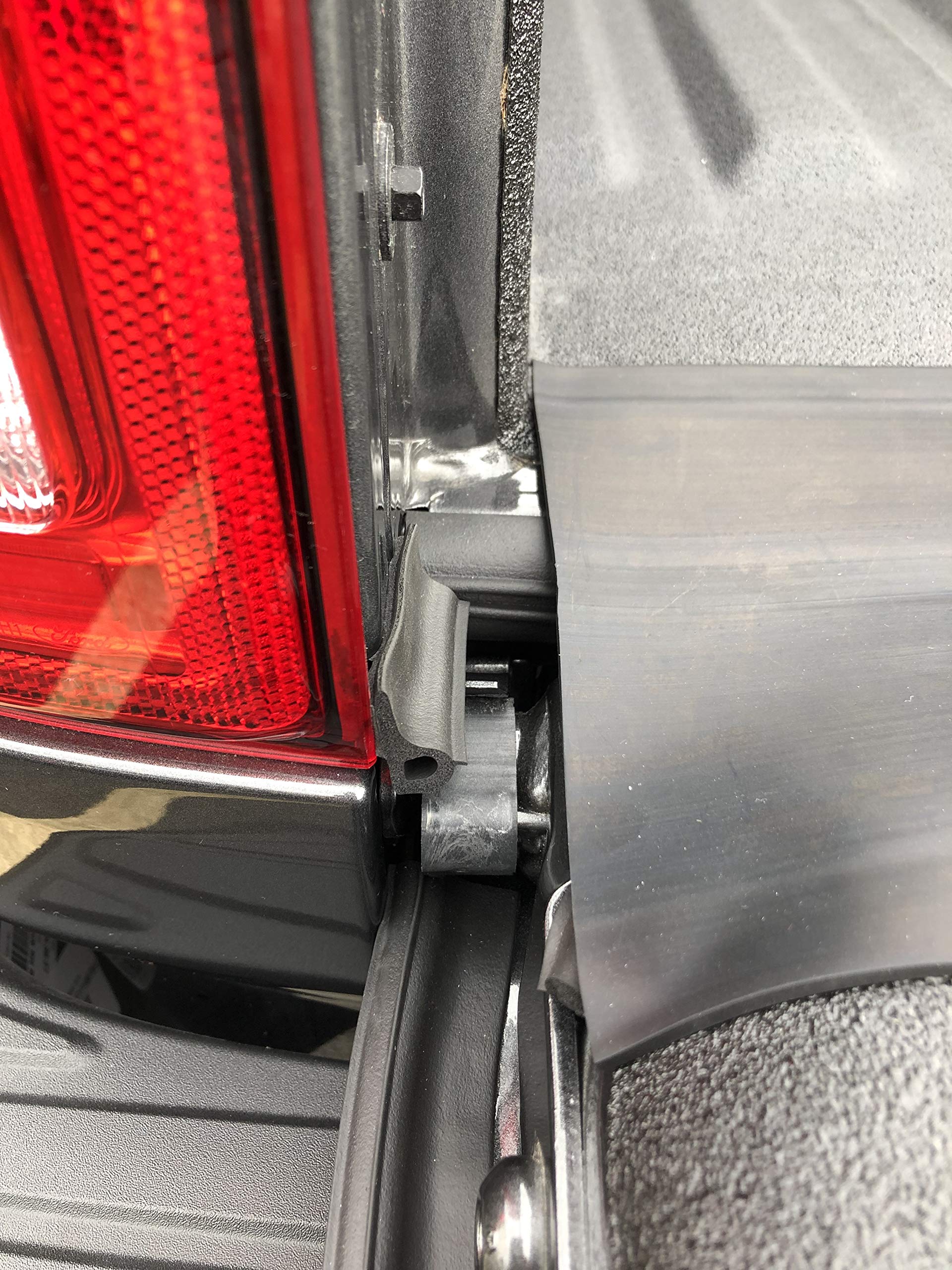 ESI ROK Block XL Tailgate Gap Cover 7&quot; Width and Ultimate Tailgate Seal with Taper Seal 6' for sidewalls