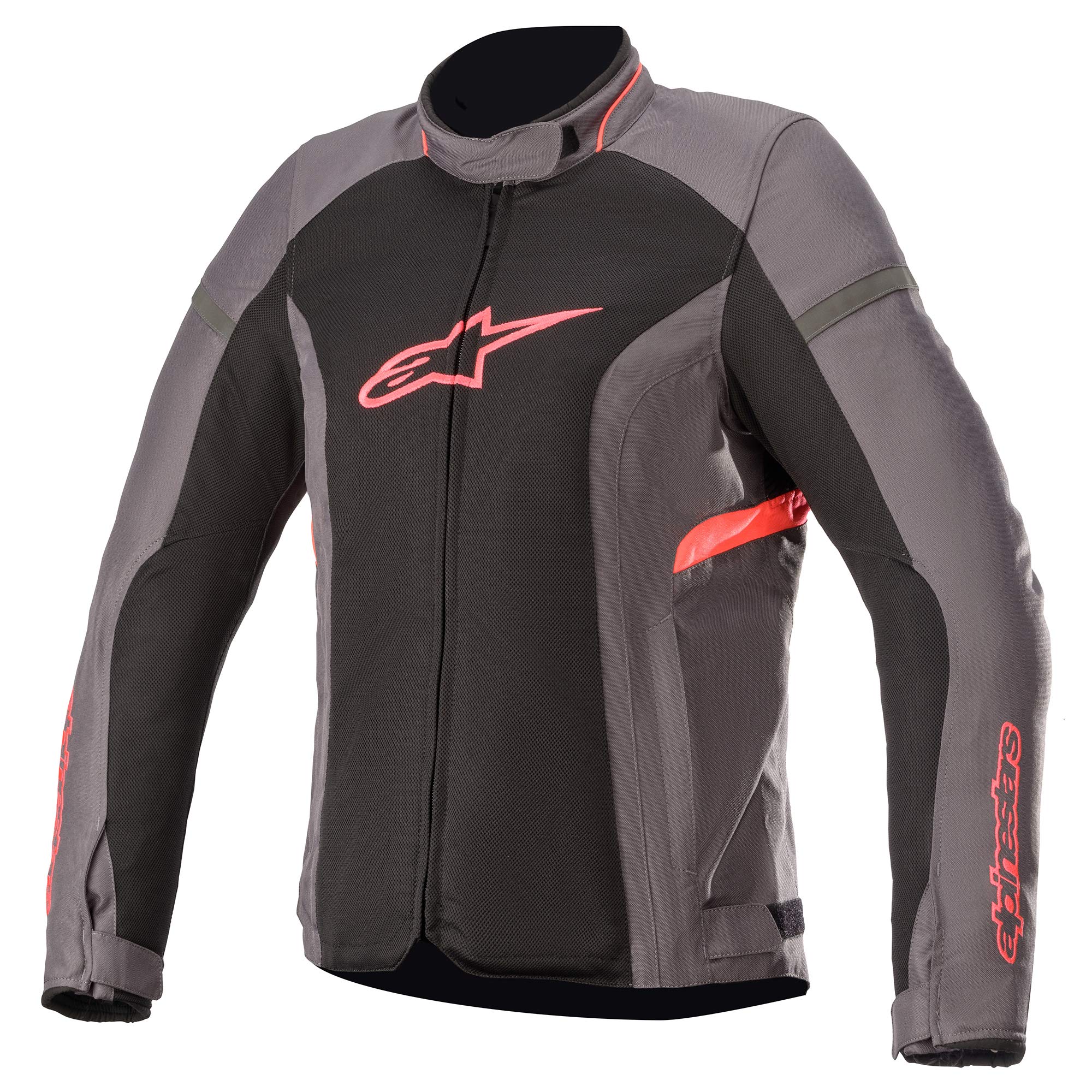 Alpinestars Womens Stella T-Kira V2 Air Jacket (X-LARGE) (TAR GREY/BLACK/DIVA PINK)