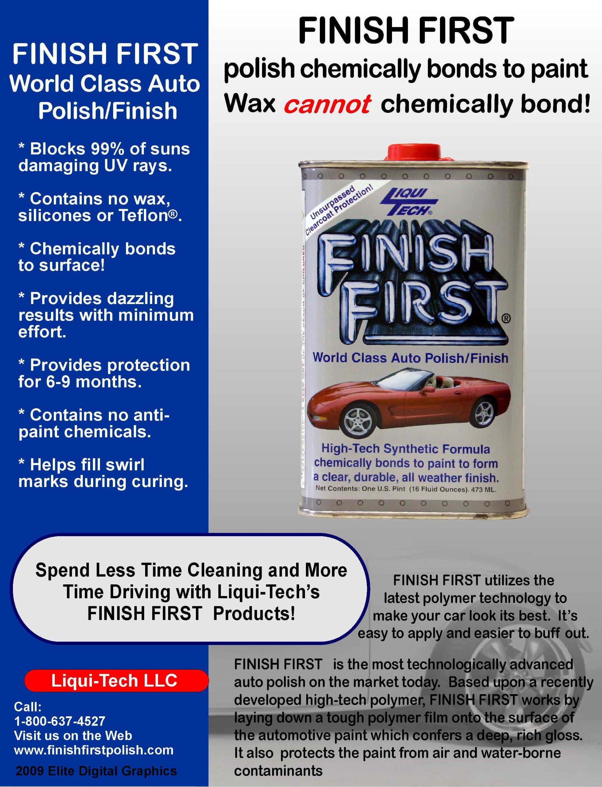 Liqui Tech Finish First Auto Polish (16 Oz.)