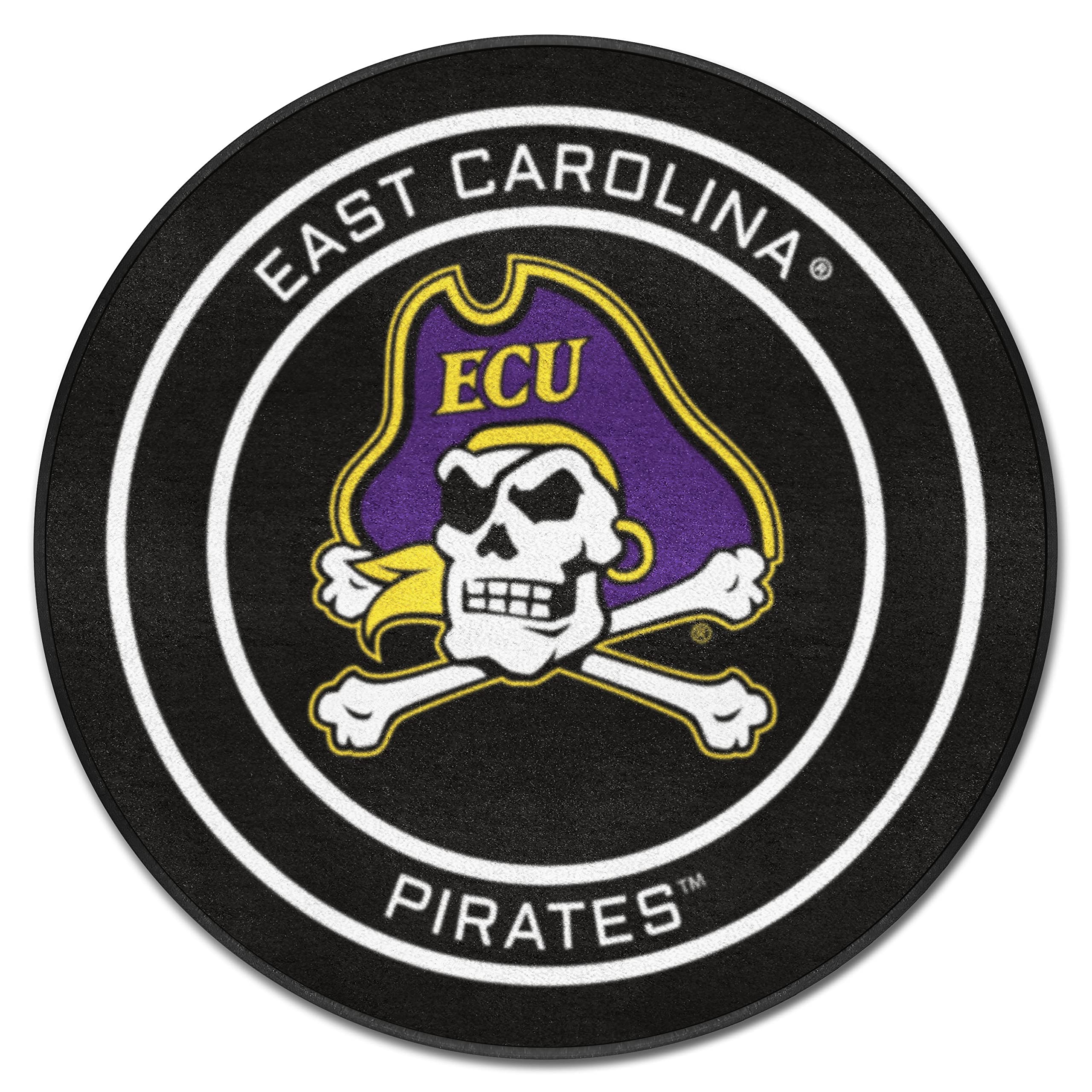 East Carolina Hockey Puck Rug - 27In. Diameter