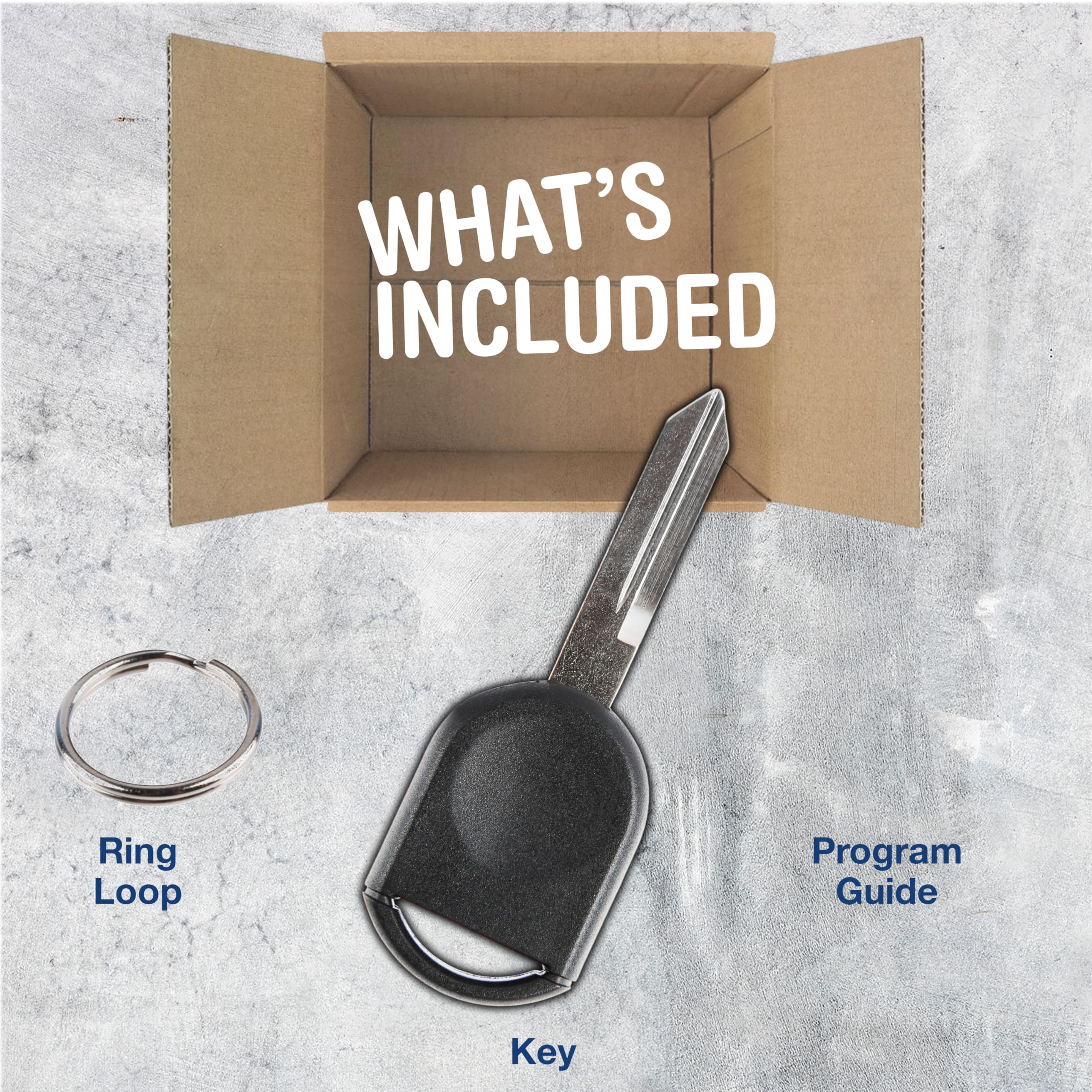 Keylessoption Car Key Replacement For 2000-2017 Ford Lincoln Mazda Mercury Ignition Transponder, H84 H92 40 80 Bit