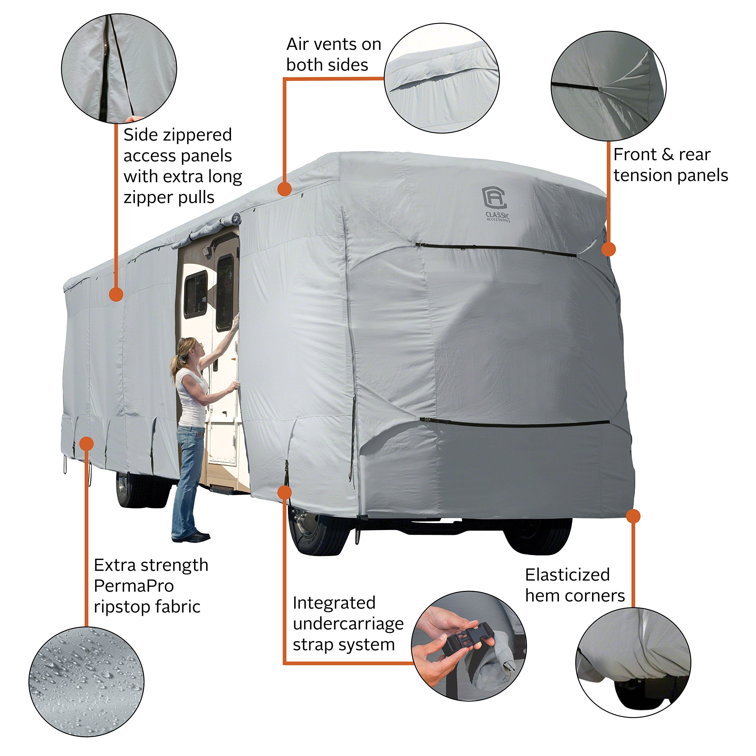 Classic Accessories Over Drive Permapro Class A Rv Cover, Fits 30 - 33 Rvs