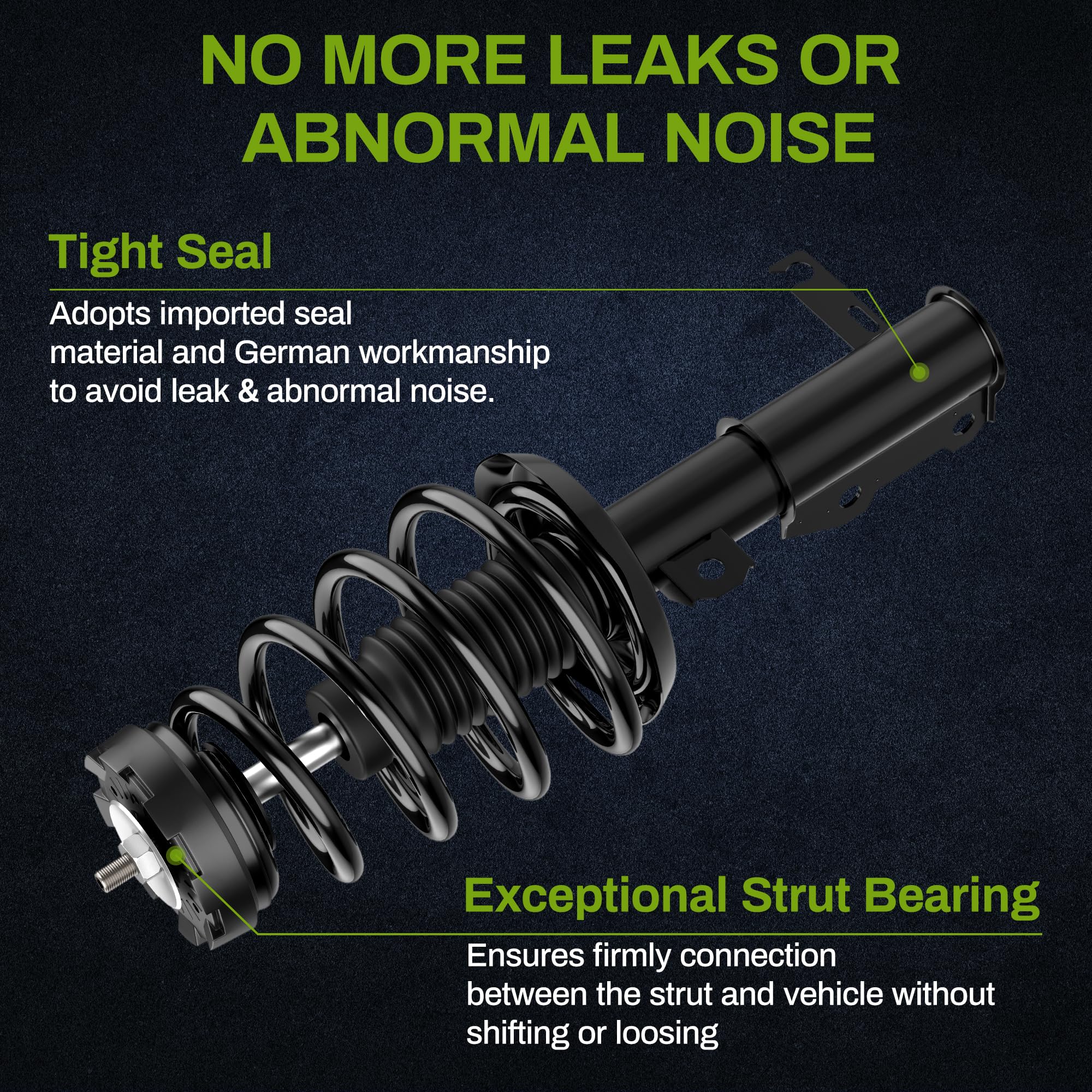 Autosaver88 Front Pair Complete Quick Struts Compatible With 2010-2016 Buick Lacrosse 2010 Buick Allure