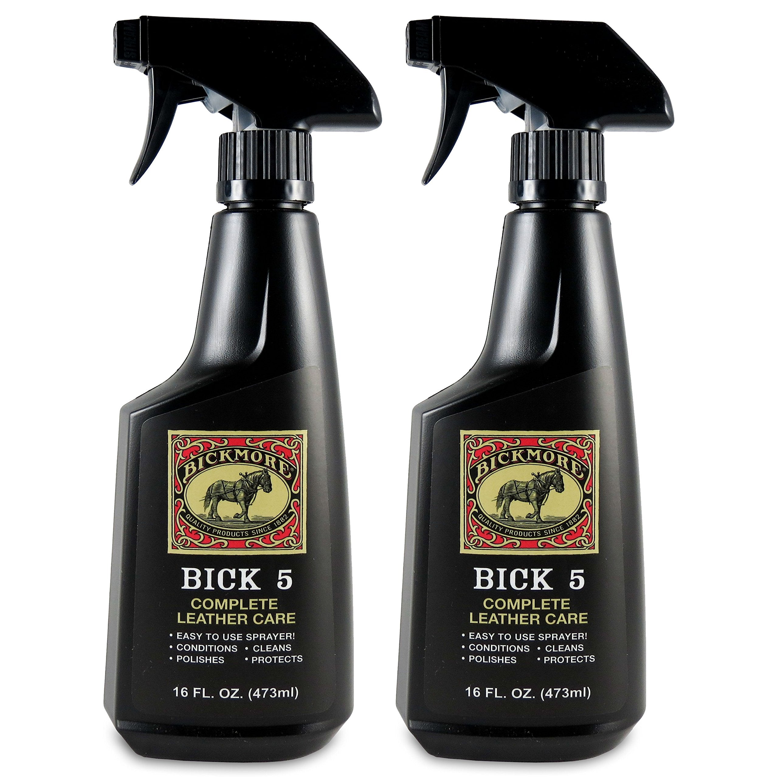 Bickmore Bick 5 Leather Cleaner & Conditioner 16Oz Spray (2-Pack) Complete Leather Care
