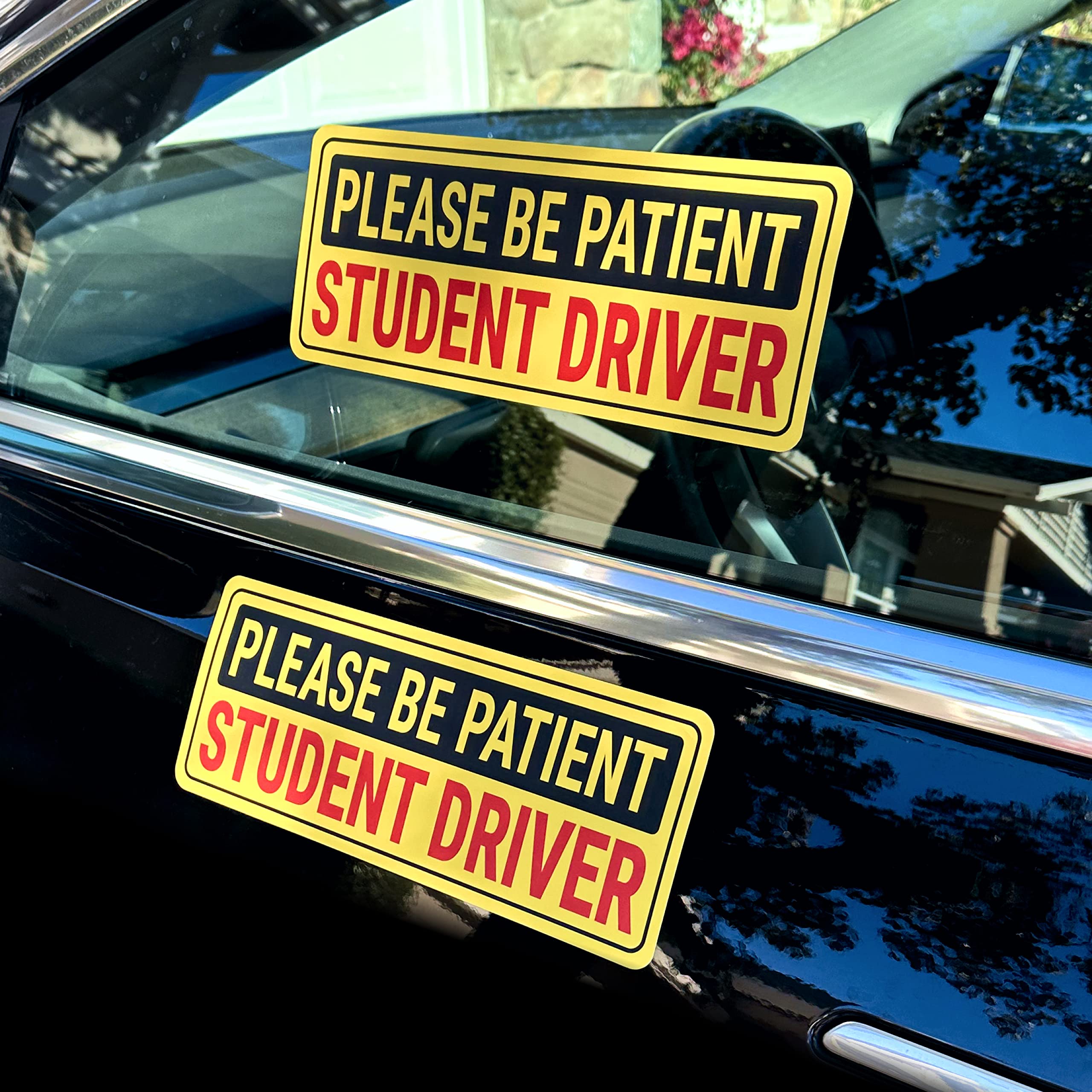 Stickios NonMagnetic Student Driver Stickers  Removable Student Driver Decals for Cars & Windows  PaintSafe Student Driver S