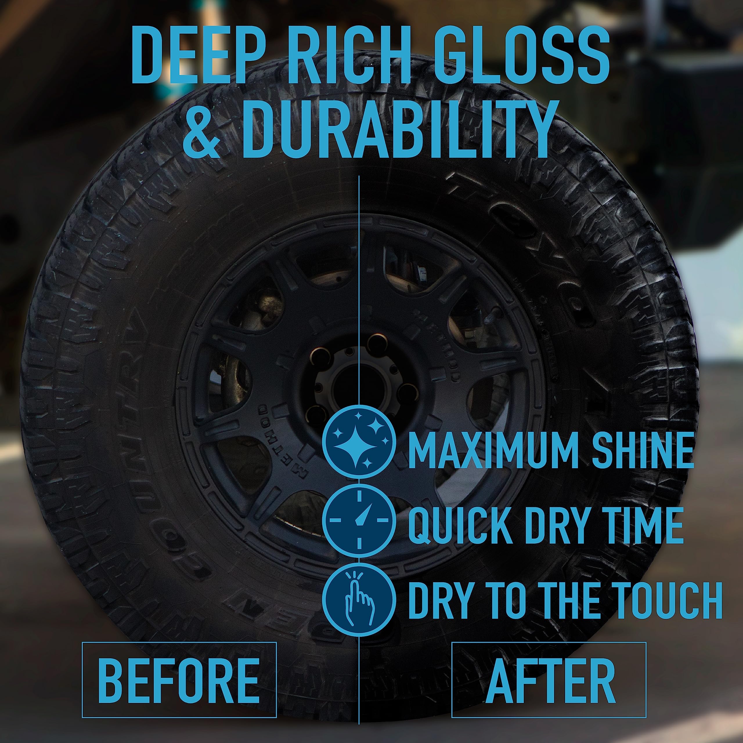 Nanoskin Wet Look All Season Dressing 16 Oz. - Exterior Rubber & Plastic Solvent Based Dressing For Car Detailing | Produces A D