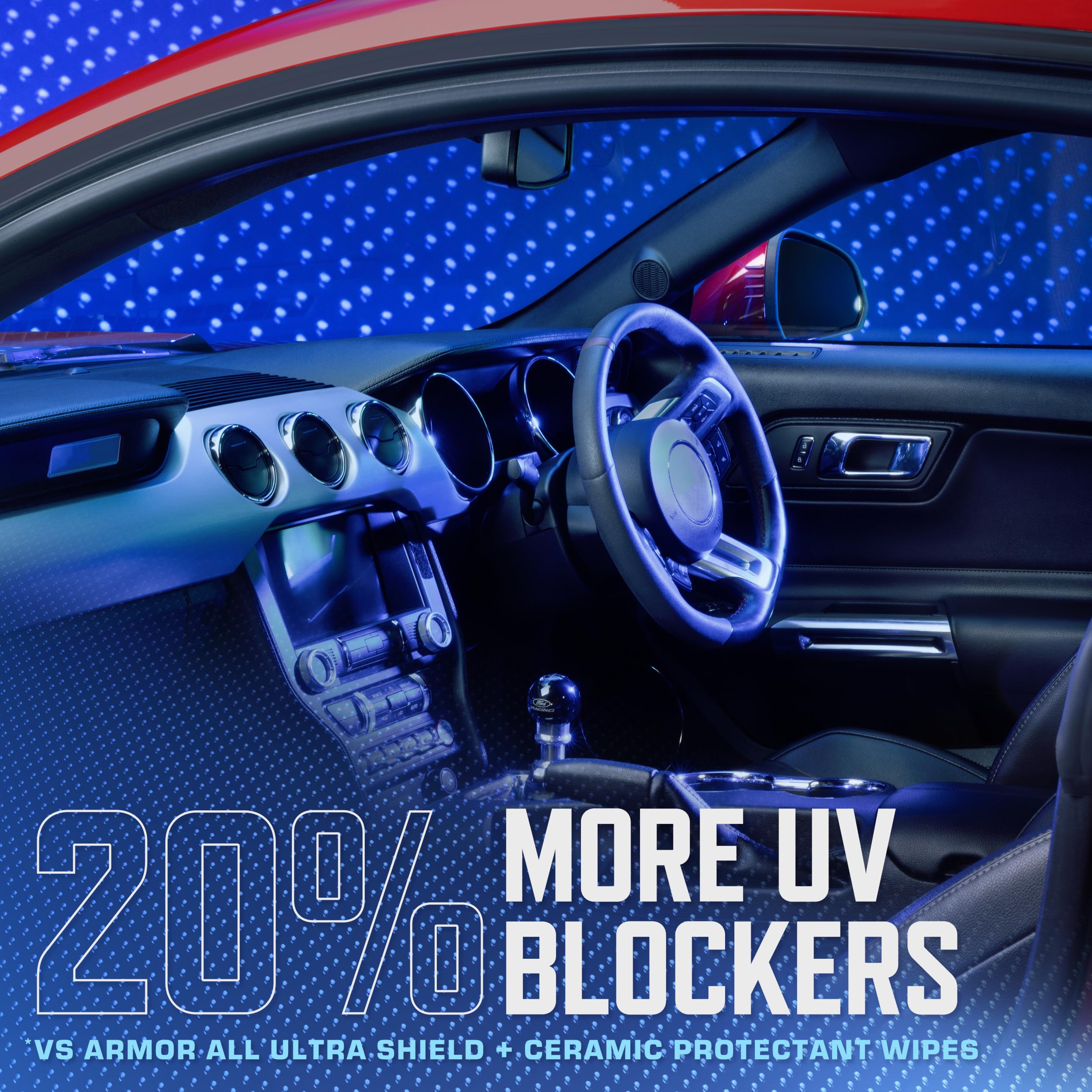 Armor All Podium Series Hybrid Ceramic Medium Shine Protectant Wipes, 25 Count, Interior Car Wipes Developed in Collaboration Wi