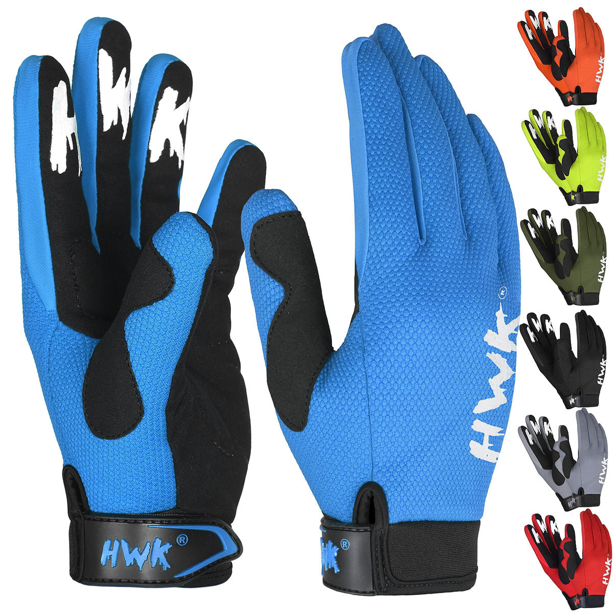 Hwk Motorcycle Gloves For Men & Women - Durable & Comfortable Tactical With Non-Slip, Neoprene Palm Padding - Versatile & Temper