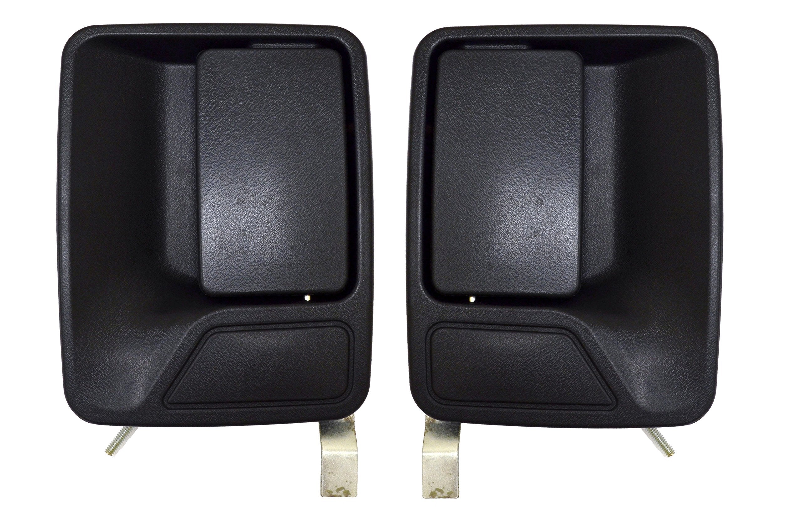 PT Auto Warehouse FO-3523A-RP - Outside Exterior Outer Door Handle, Textured Black - Rear Left/Right Pair (Replaces 7C3Z2626601AA, 7C3Z-2626601CA, 7C3Z-2626600AA, 7C3Z2626600CA)