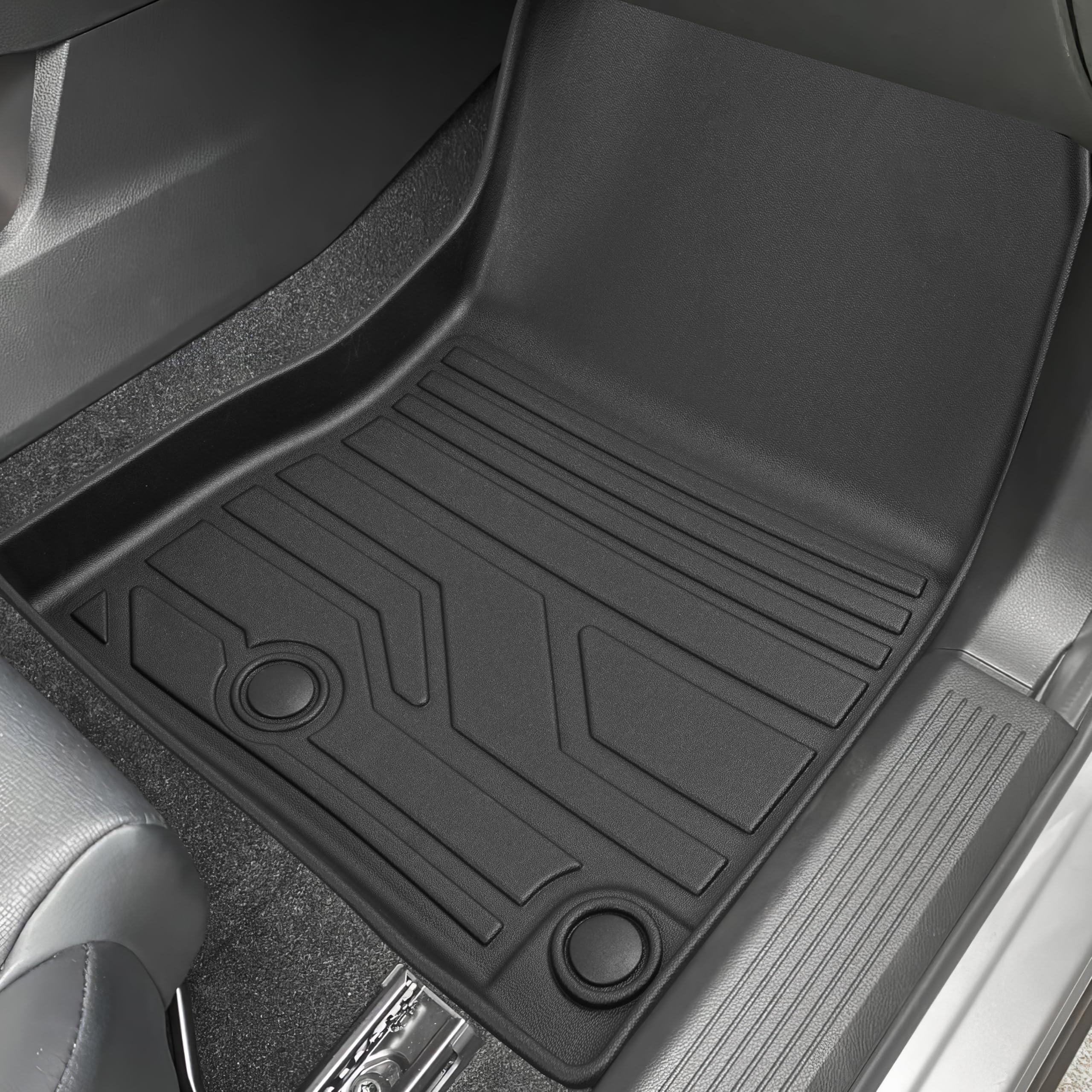 Karpal Floor Mats For 2021-2024 2025 Nissan Rogue (Not For Sport), Tpe Rubber All Weather Protection Heavy Duty Floor Liners Car