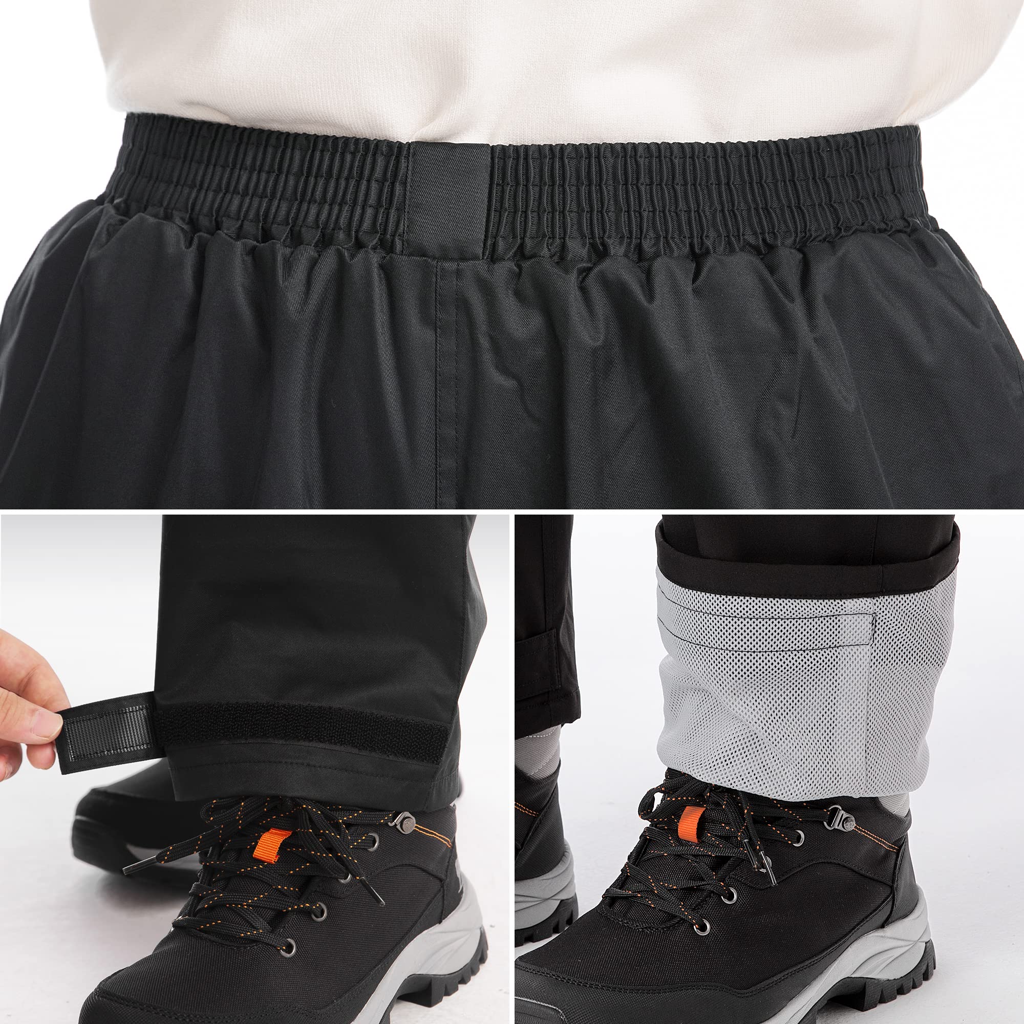 iCreek Motorcycle Rain Suits for Men & Women Waterproof Anti-storm Raincoat High Visibility Rain Gear for Cycling, Golf, Fishing