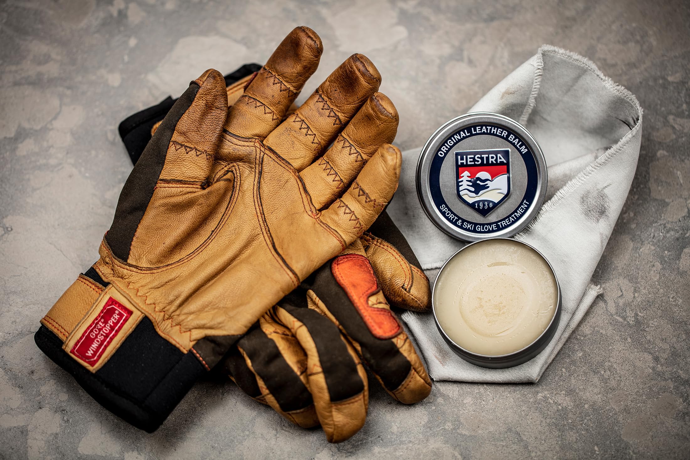Hestra Glove & Mitt Leather Balm - All Natural Leather Conditioner & Protector