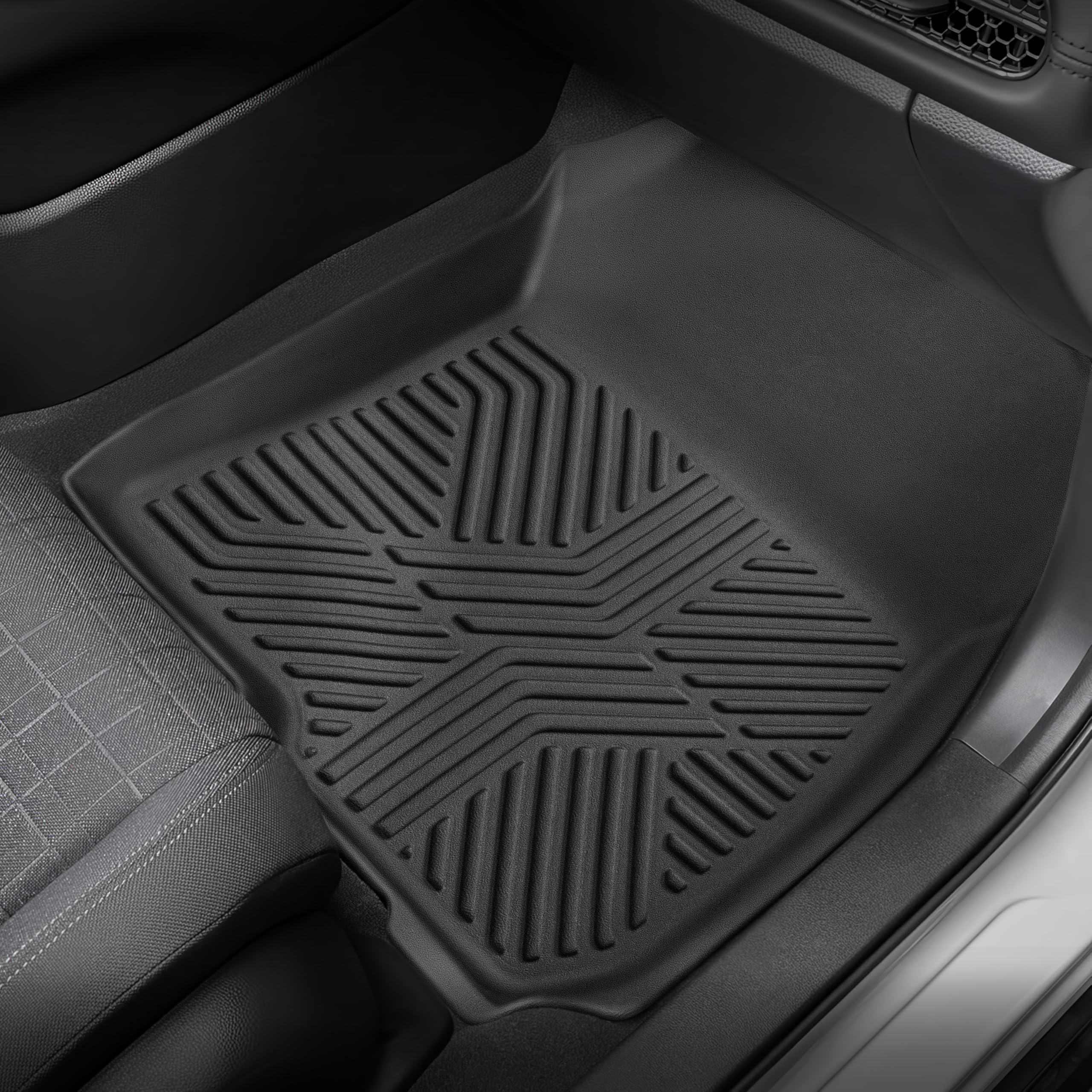 Karpal Floor Mats For Honda Hr-V 2023 2024 2025, Front & 2Nd Row, Tpe Rubber All Weather Protection Floor Liners Odorless Anti-S