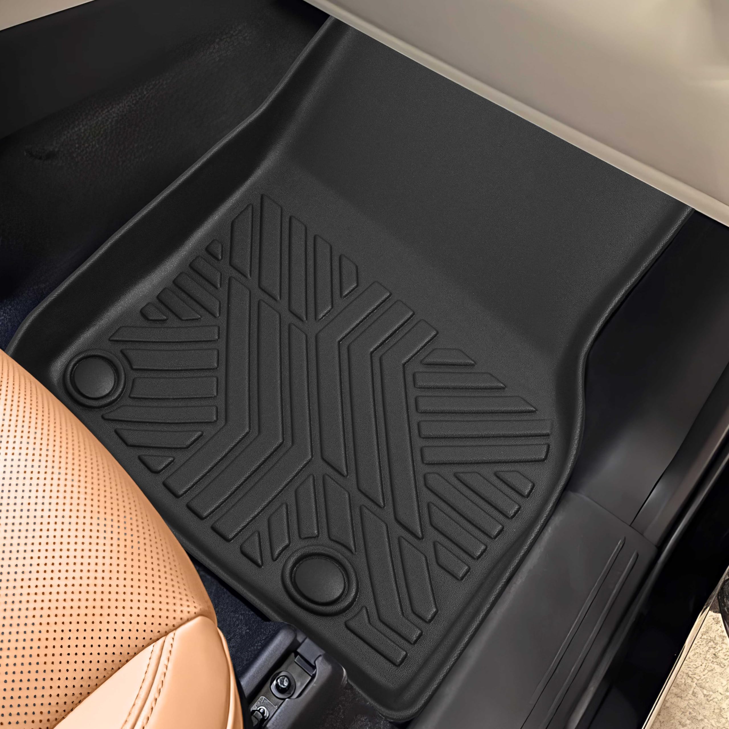 Karpal Floor Mats Fit For Mazda 2024 2025 Cx-90 & Cx90 Phev 6 & 7 Seats (Not For 8 Seats) Front & 2Nd & 3Rd Row Liner 4 Pcs