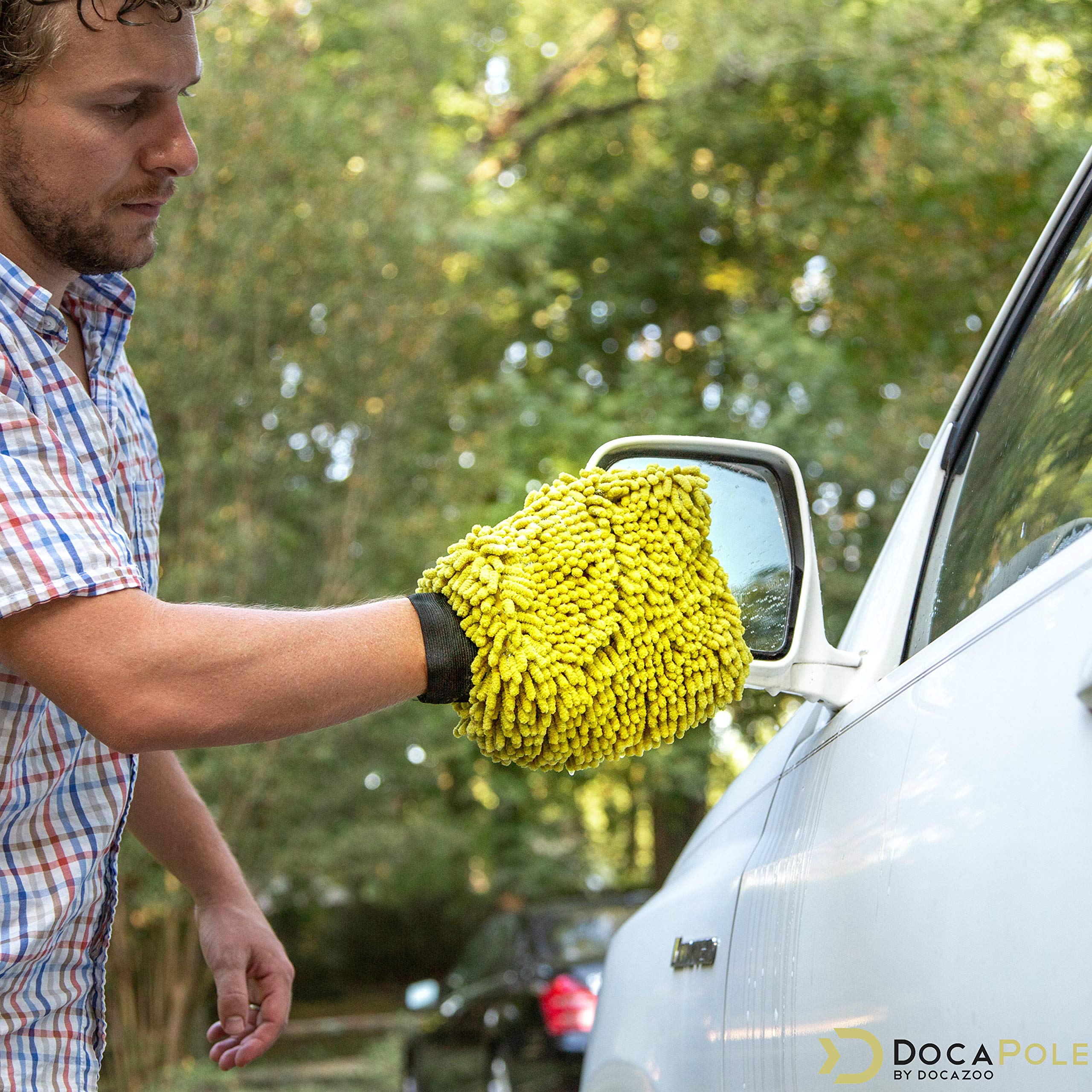 Doca Car Wash Equipment - Car Wash Mitt Attachment - Other Options Include Mop, Squeegee, Kit, Soft Bristle Brush With Or Withou