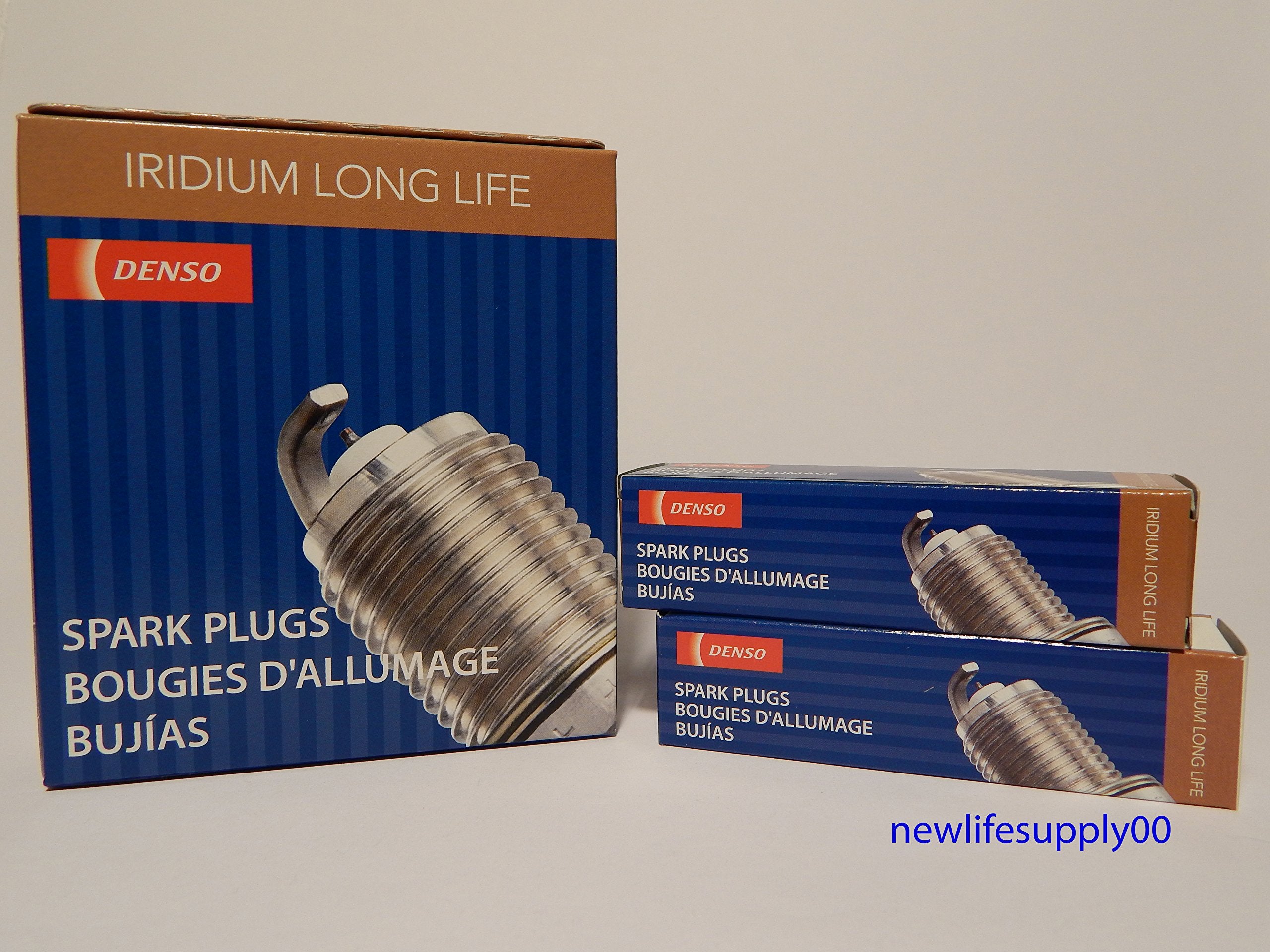 Denso # 3441 Iridium Long Life Spark Plugs -- Sxu22Hdr8 --- 6 Pcs New