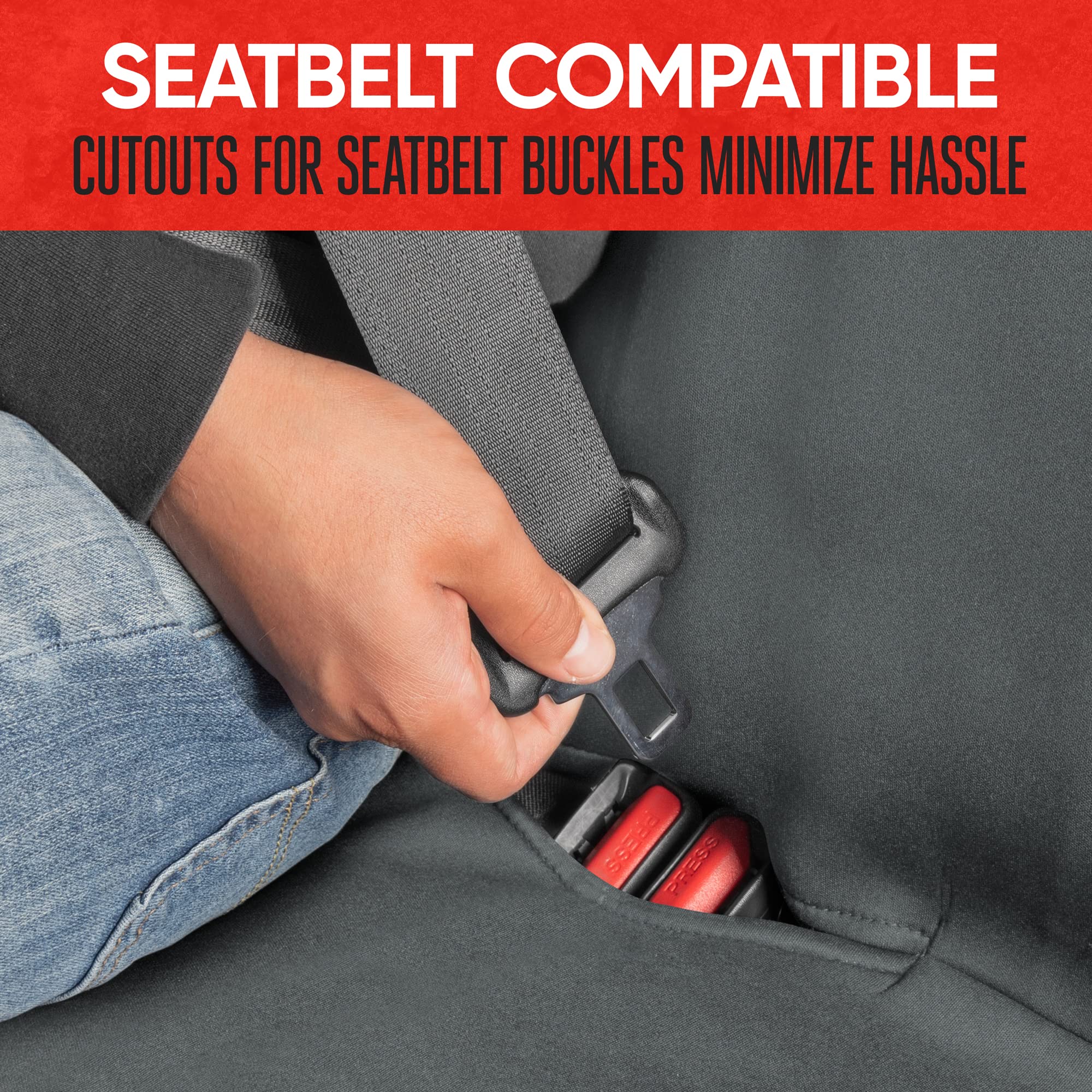 Bdk Aquashield Rear Bench Car Seat Cover, Waterproof Neoprene Back Seat Cover For Trucks Van Suv, Ideal Car Seat Protector For K