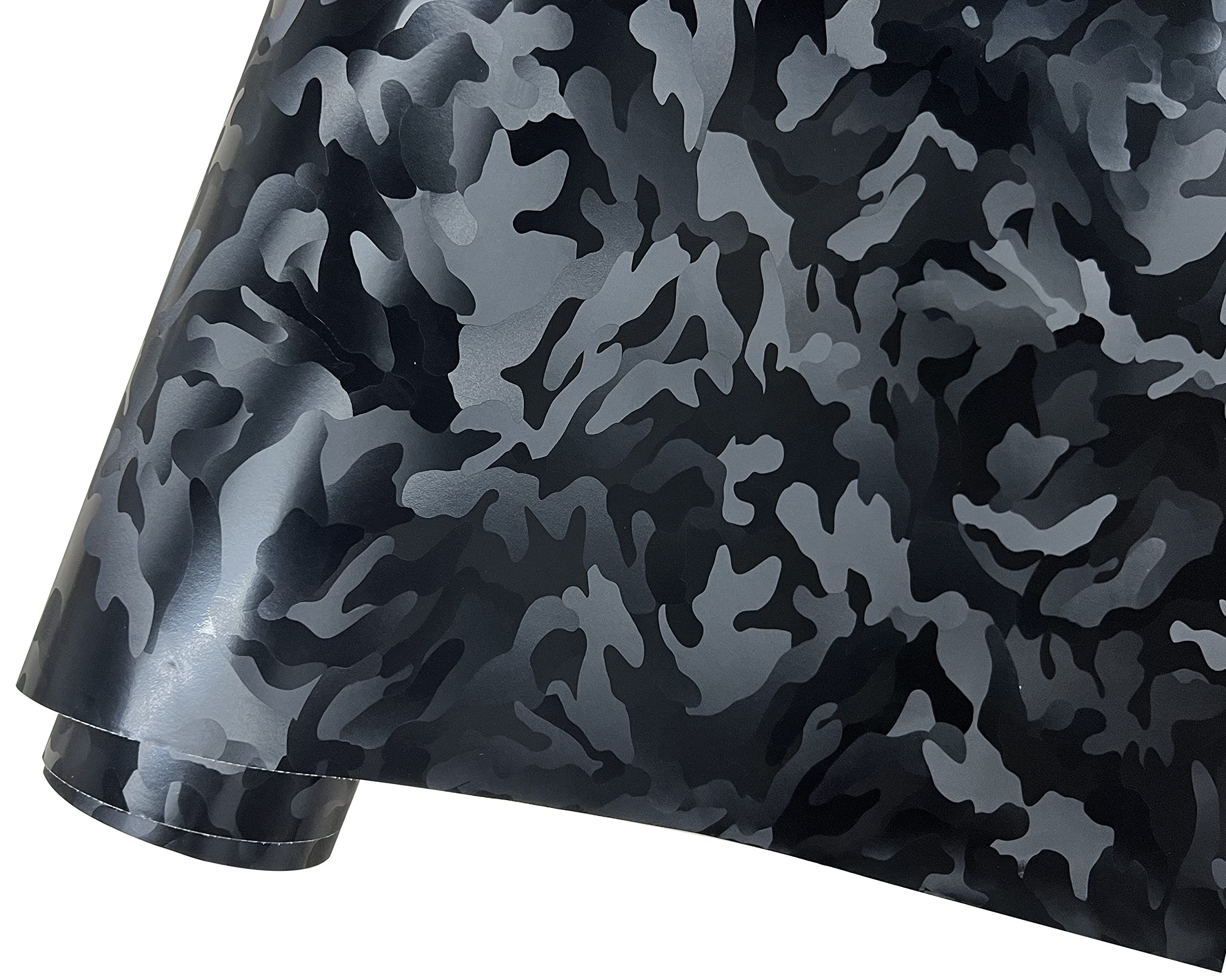 Lzlrun Forged Matte Carbon Fiber Black Vinyl Wrap Roll Air Release Sticker Sheet Film Diy Decal Car Auto Vehicle Morotcycle Self Adhesive (Ghost Black, 1.65Ft X 3.5Ft)