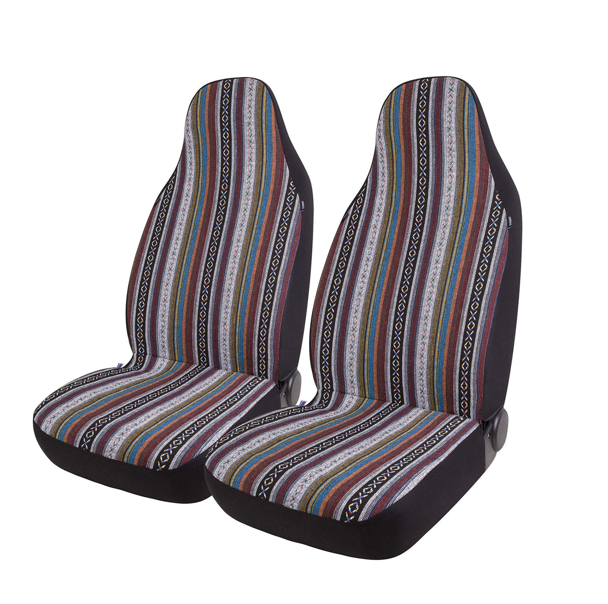 West Coast Auto Baja Blanket Bucket Seat Cover For Car, Truck, Van, Suv - Airbag Compatible (2Pcs National)