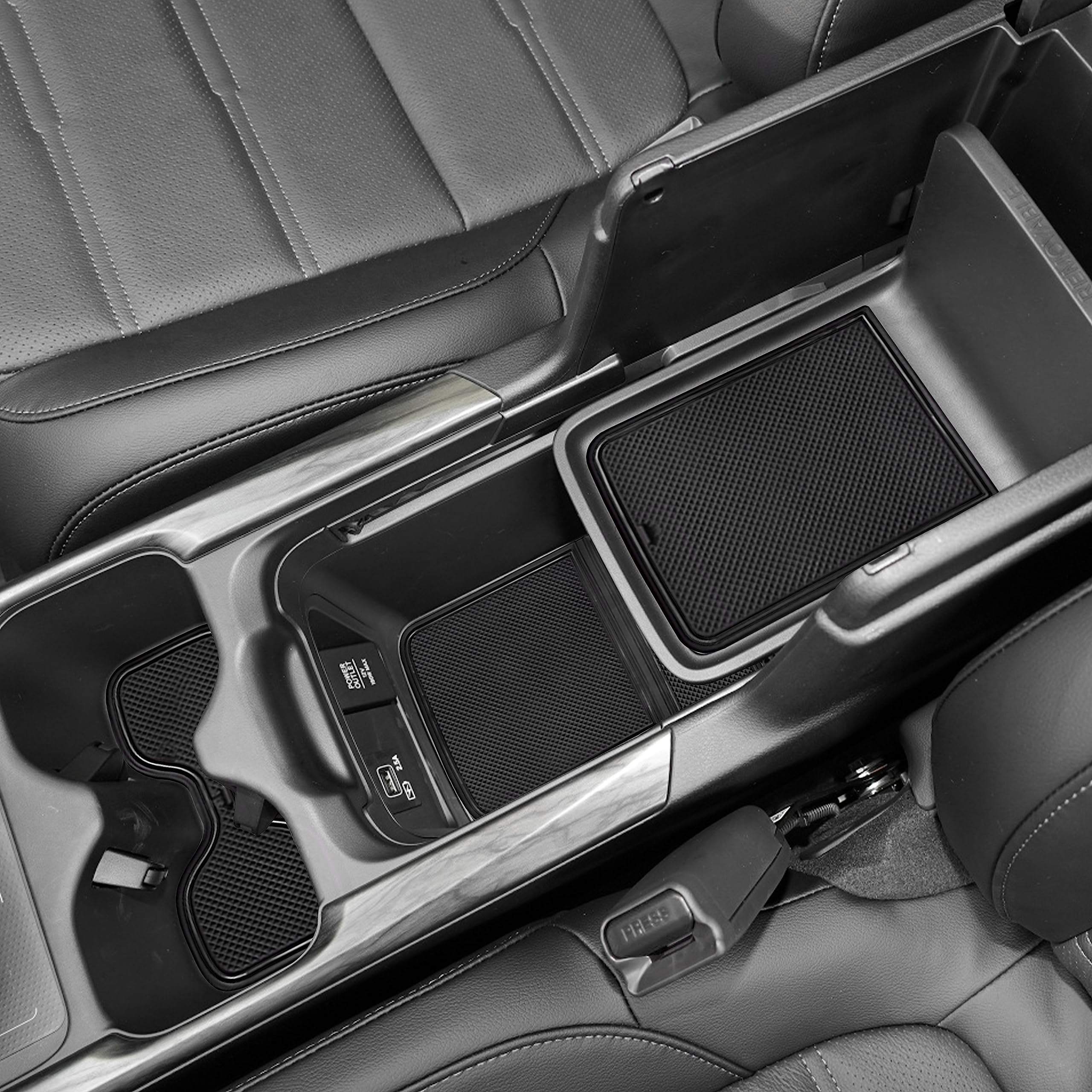 SENSHINE for Honda CR-V CRV Accessories 2020 2021 2022 Cup Holder Insert Center Console Liner Trim Door Packet Mats Non-Slip Ant