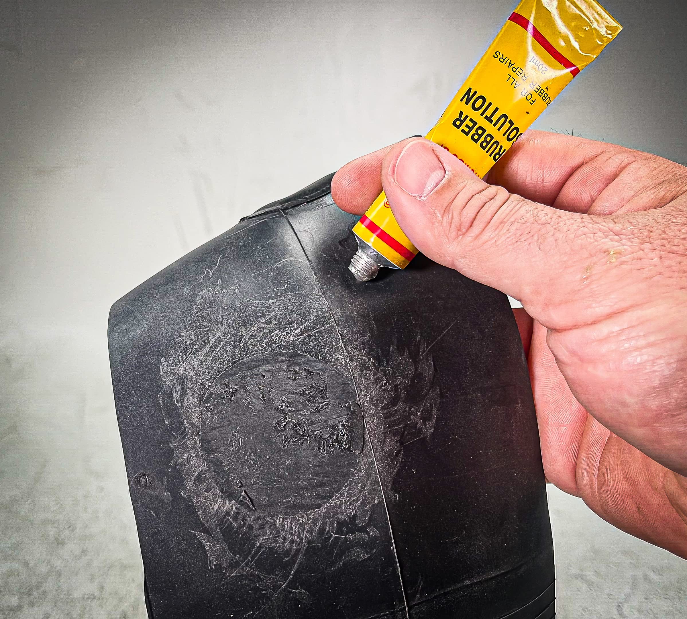 Stop & Go 3003 8 Piece Tube Type Tire Repair Kit with Patches & Rubber Cement for Punctures and Flats on Motorcycle, Scooter, & Utility Trailer (6 Patches)