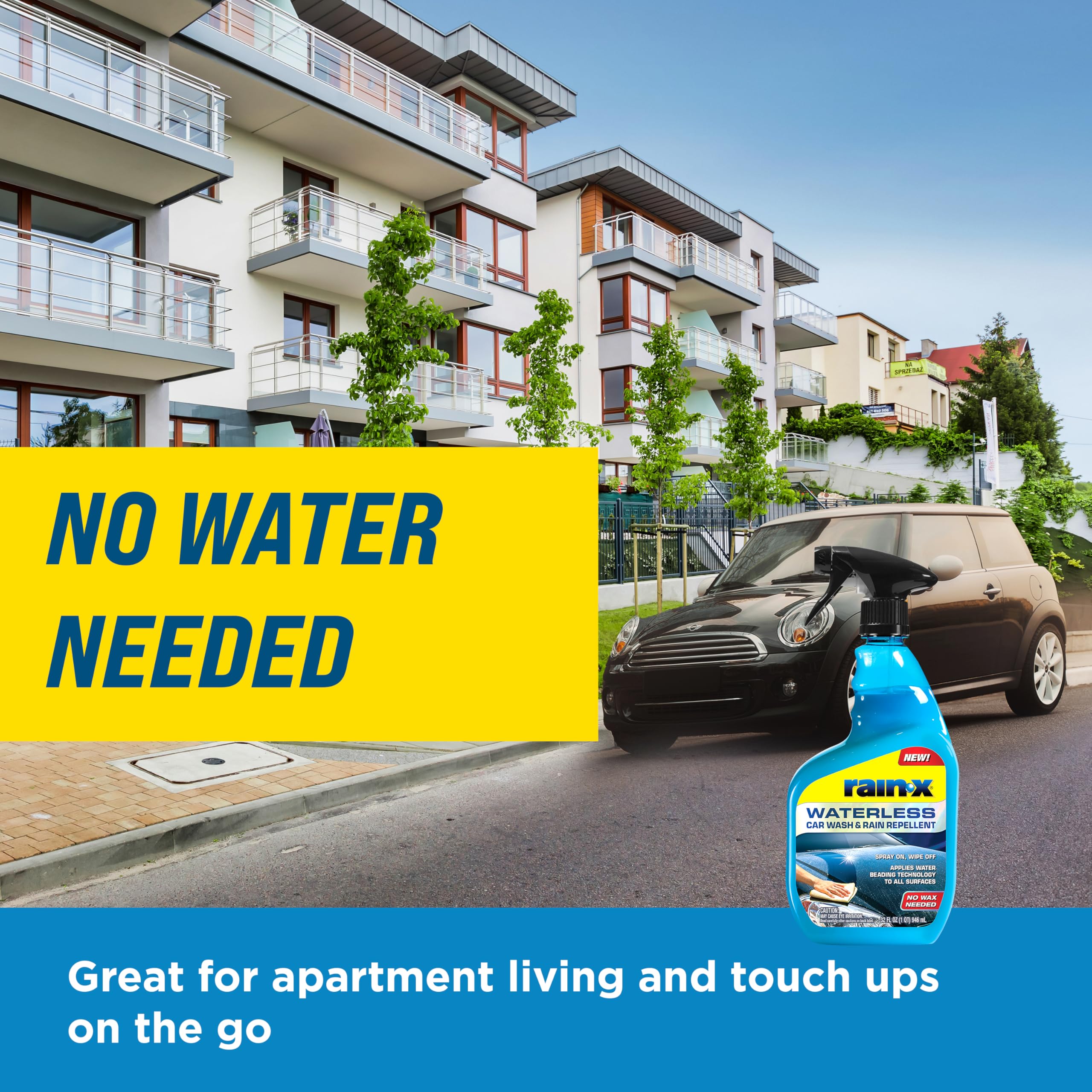 Rain-X 620100 Waterless Car Wash and Rain Repellent, 32 fl. oz.