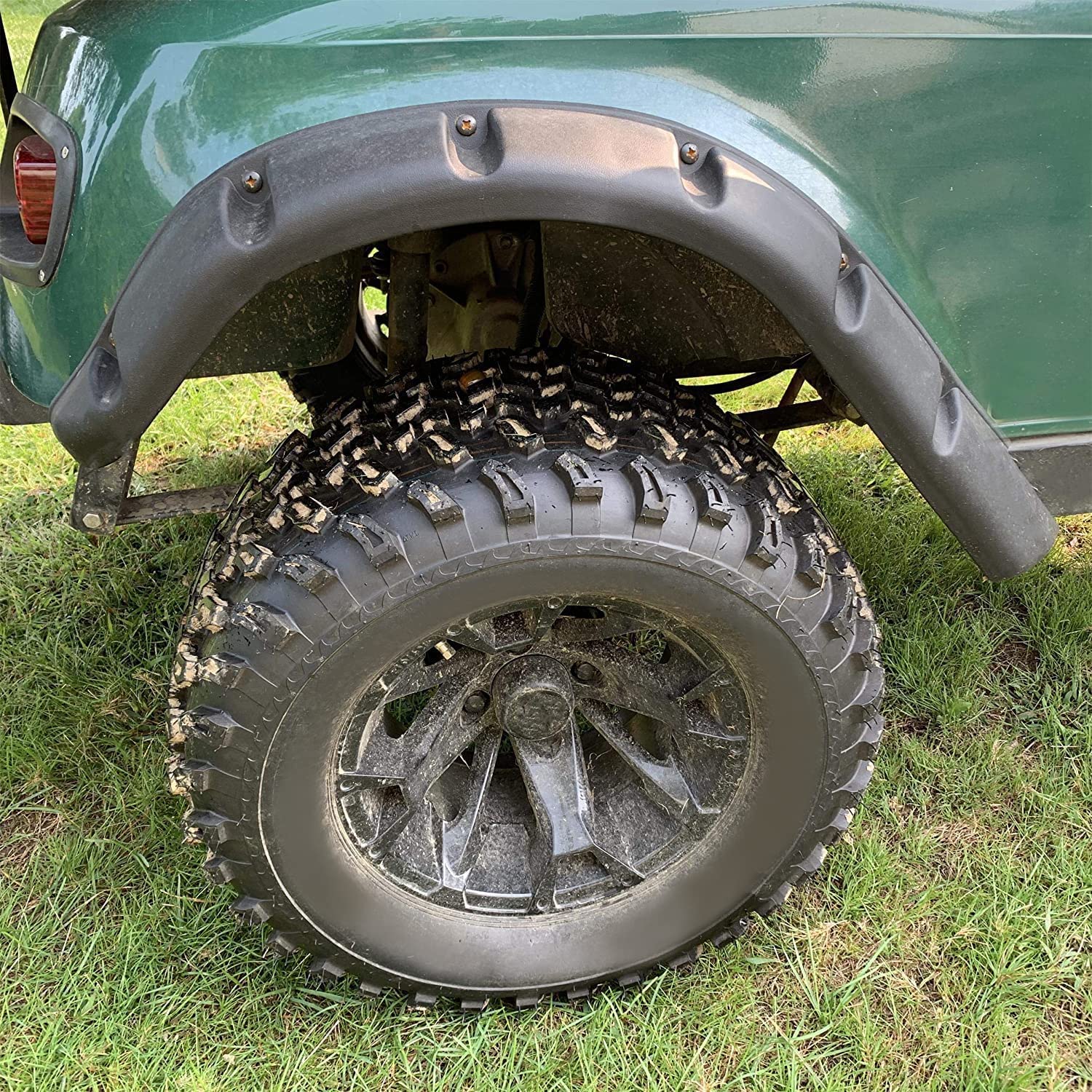 Hecasa 4Pcs Front And Rear Standard Fender Flares Compatible With 1994-2013 Golf Cart Ezgo Txt Model