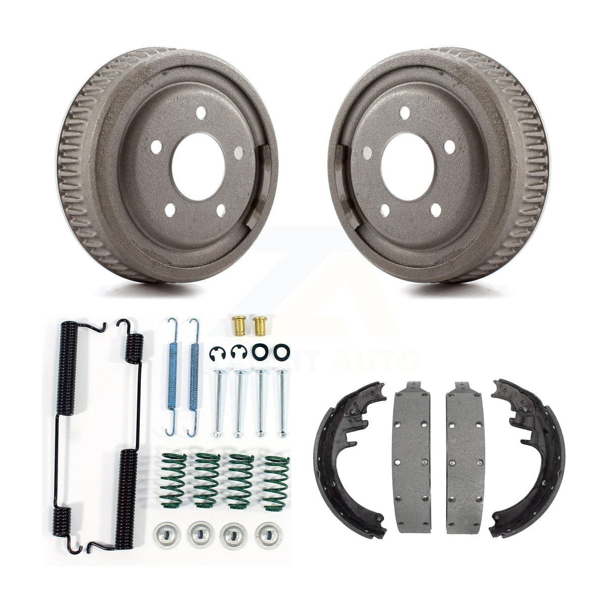 Transit Auto Rear Brake Drum Shoes And Spring Kit Replacement For 1998-1999 Chevrolet C1500 Suburban Diesel Engine With 10'' Dia