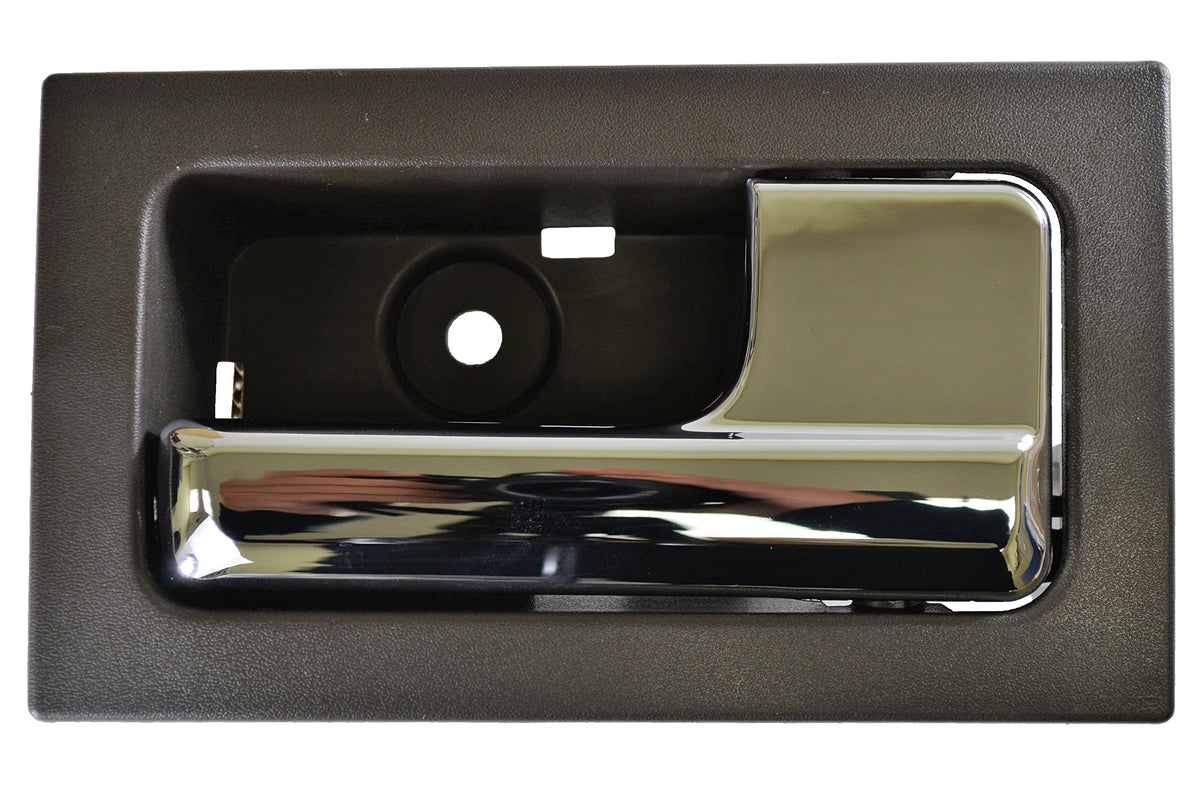 Pt Auto Warehouse Fo-2507Mg-Fr - Inside Interior Inner Door Handle, Gray Housing With Chrome Lever - For Power Locks, Passenger 