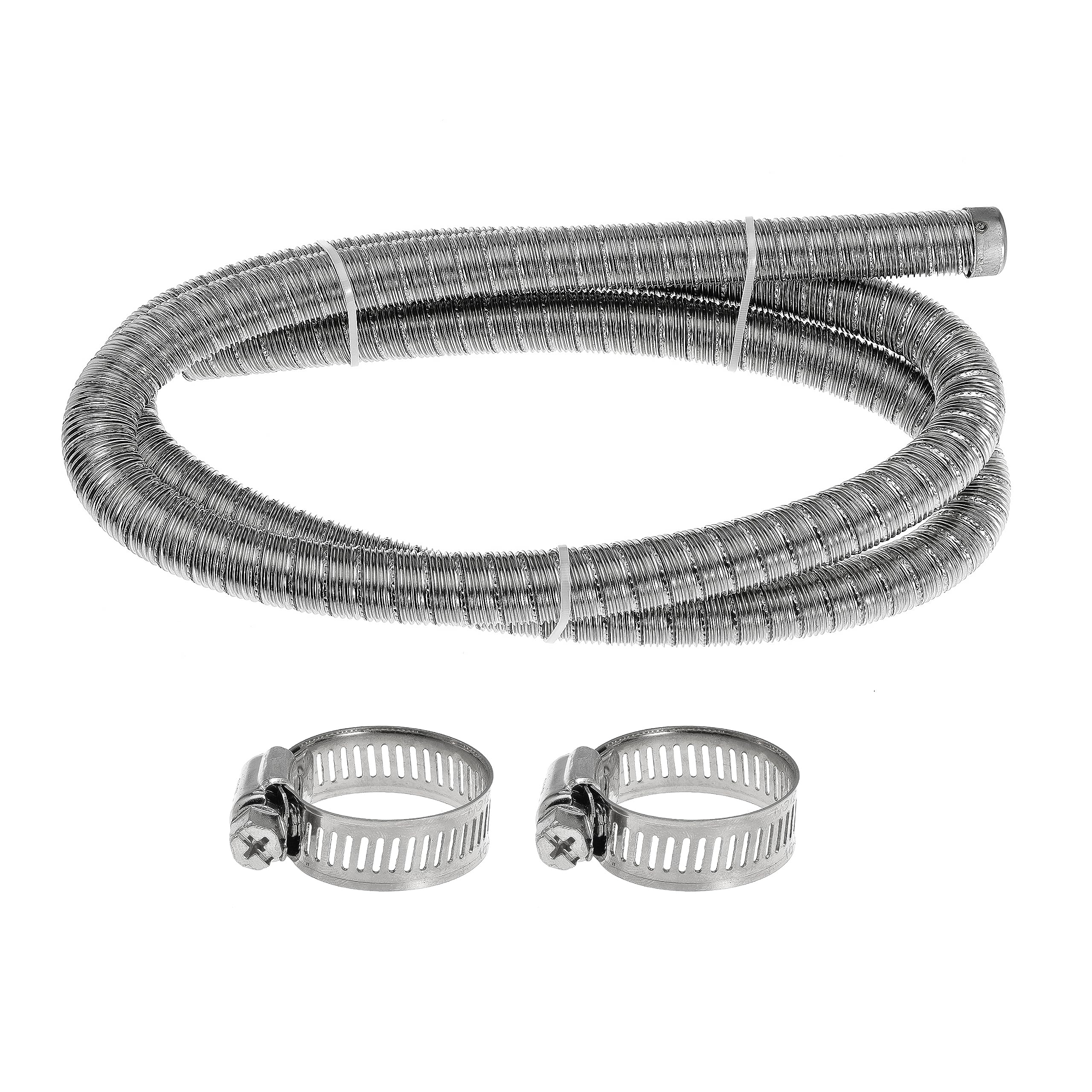 200cm 24mm Exhaust Pipe Parking Air Heaters with Clamps Double Stainless Steel