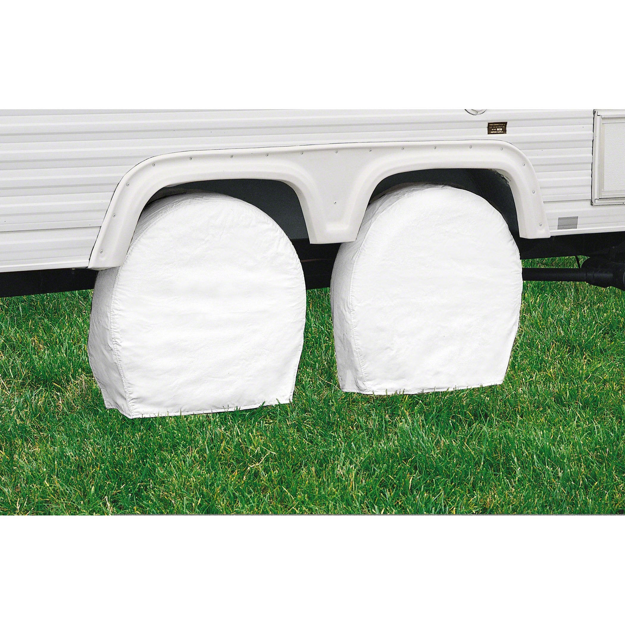 Classic Accessories 76270 Rv Wheel Cover, Pair, White, 40'' - 42'' Wheel Diameter
