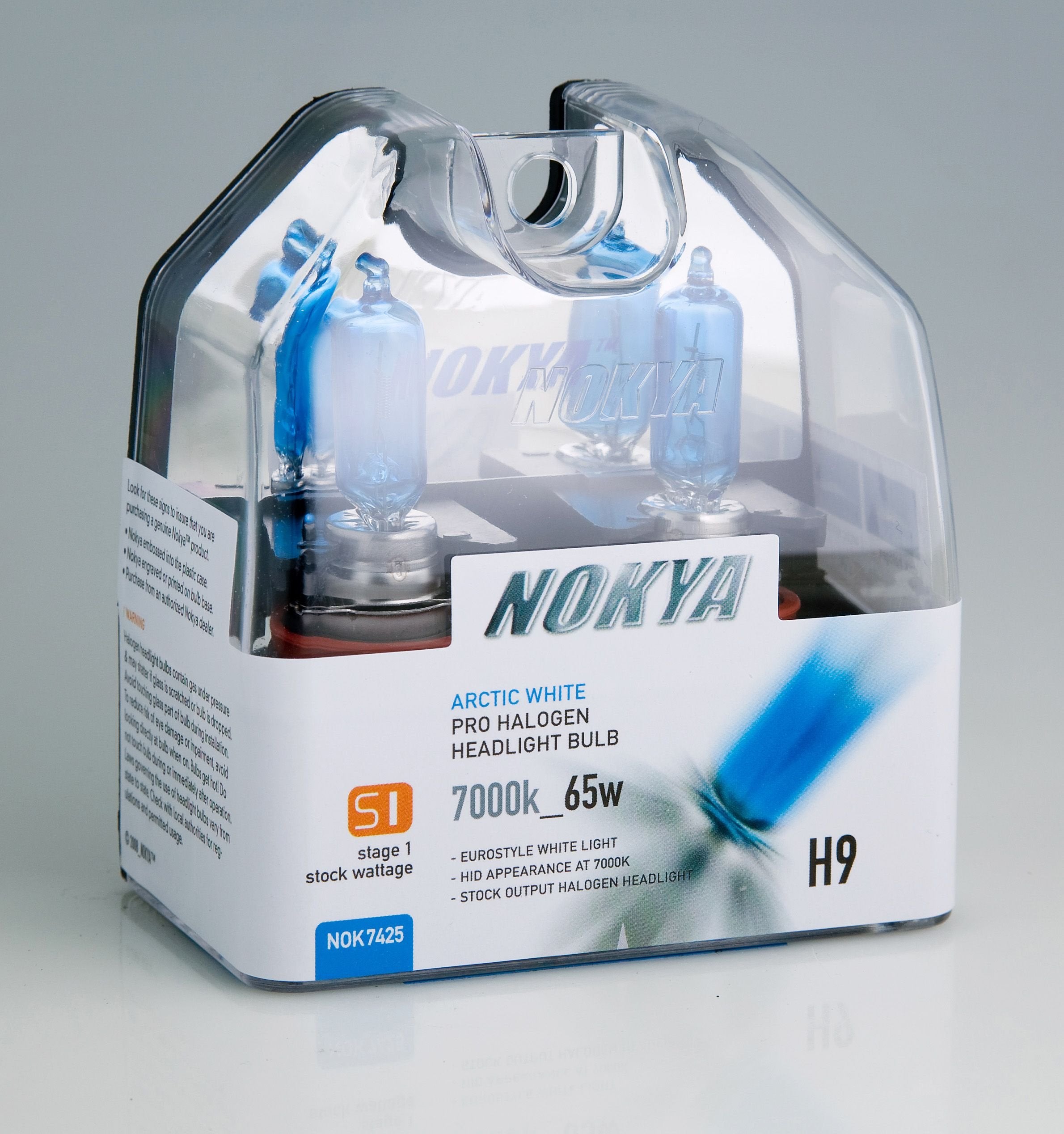 Nokya H9 Headlight Bulbs - Arctic White 7000K 65W (Stage 1)