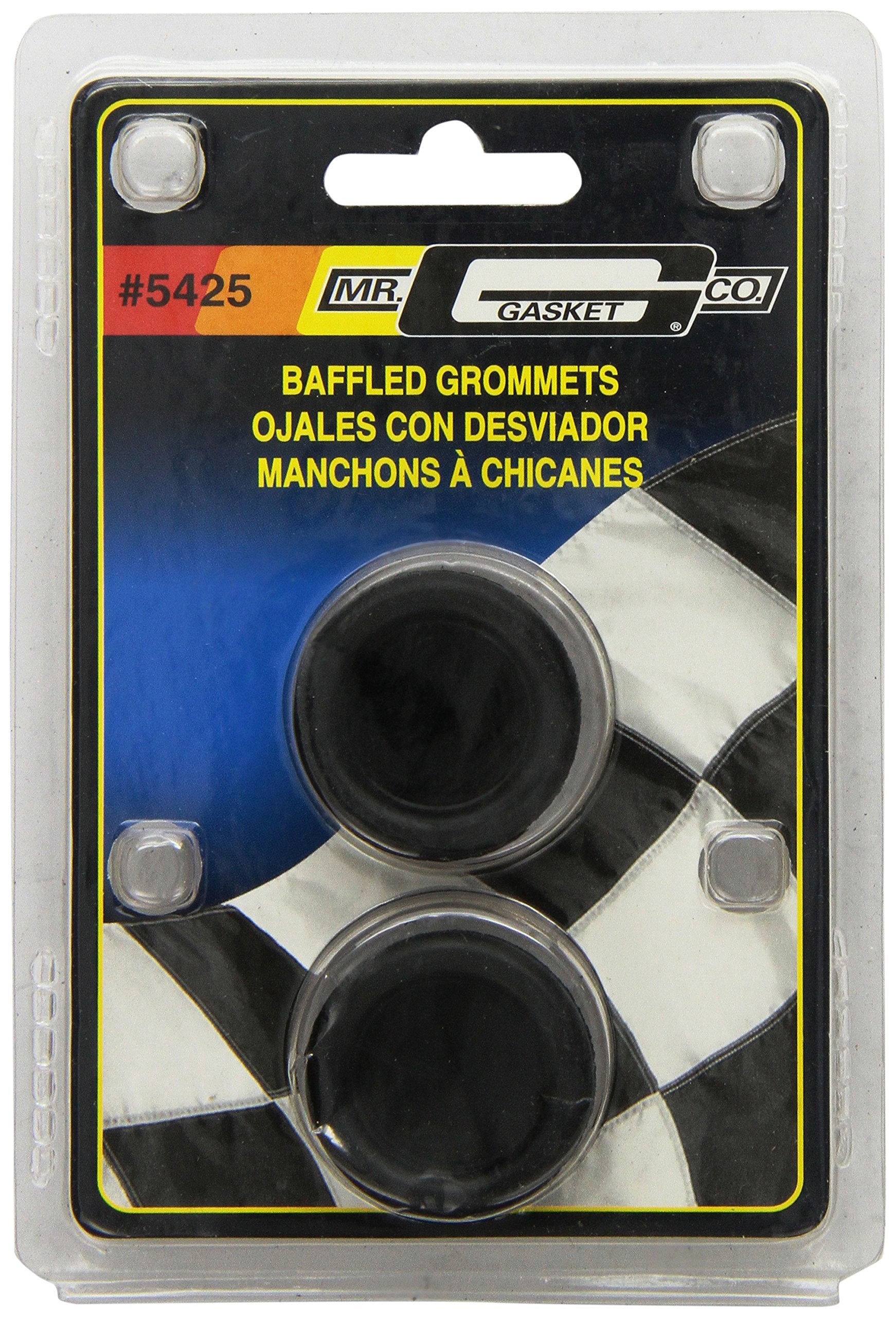 Mr. Gasket Baffled Breather Grommets, Black