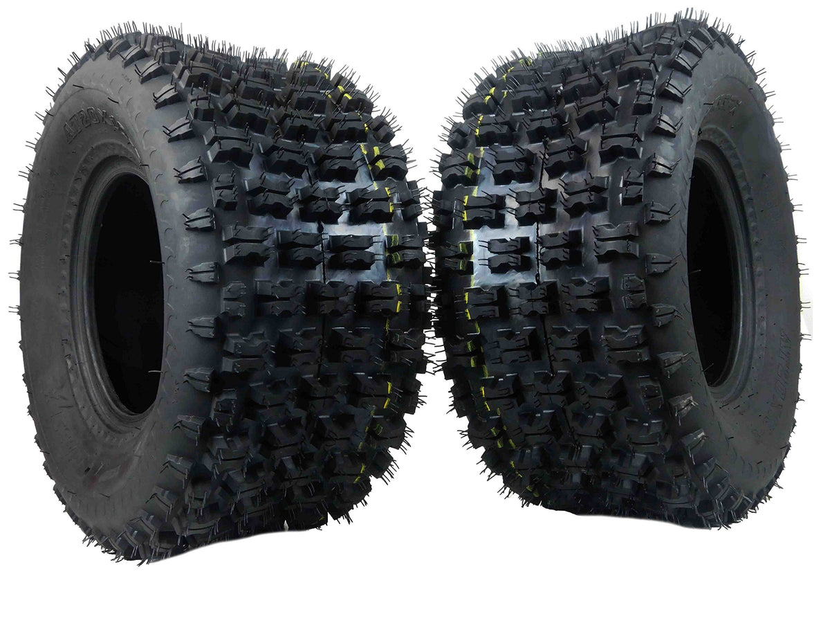 MASSFX Rear Tire Set (2x) 4ply ATV Sport Quad Tires 20X10-9 Rear Tire 20x10x9 4Ply 20 10 9 Compatible with Honda 400ex TRX 450r 