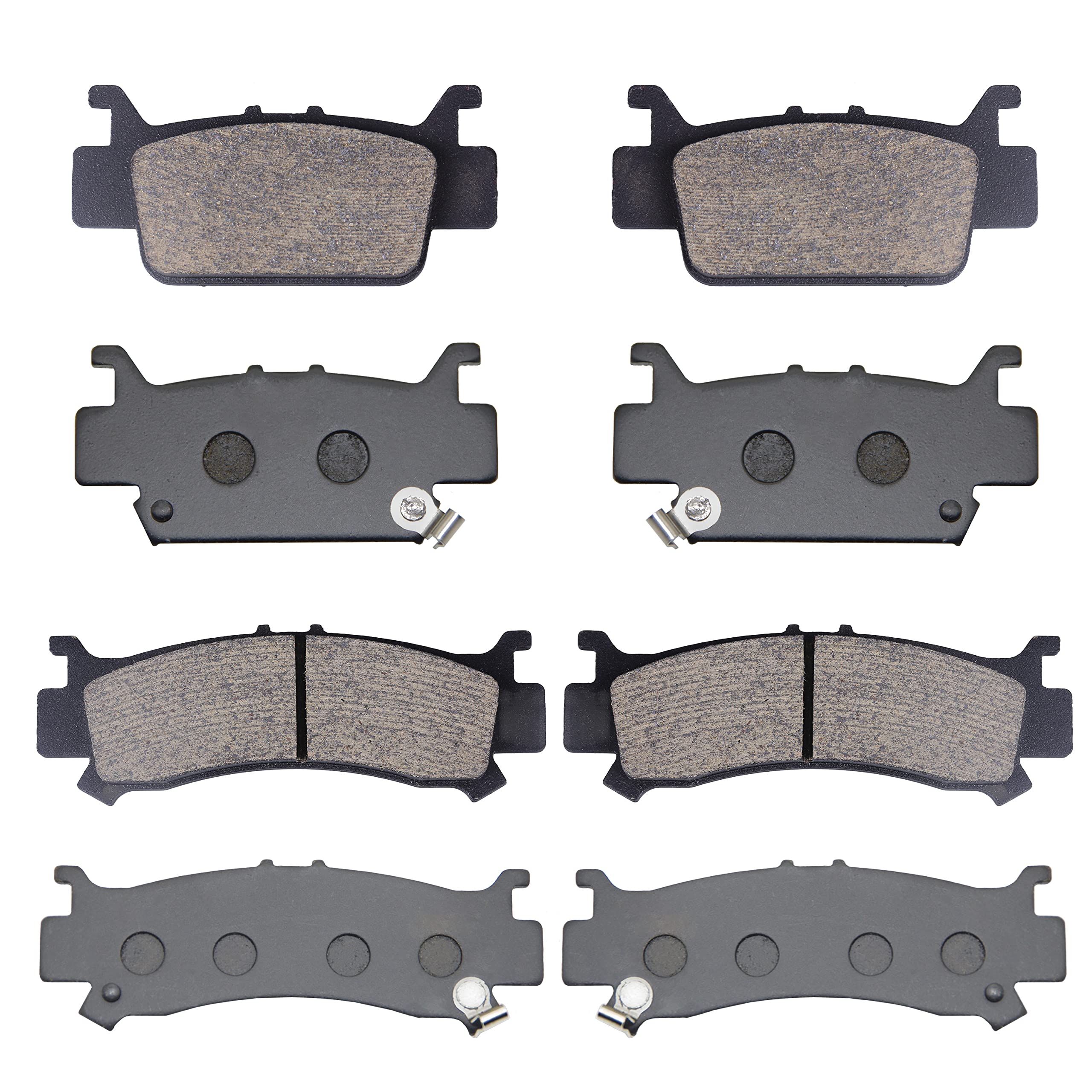 Front & Rear Brake Pads For Honda Pioneer 1000 1000-5 2016-2023/Honda Talon 1000 1000R 1000X 2019-2022 Ceramic Replaces 06451-Hl4-A01 06431-Hl4-A01