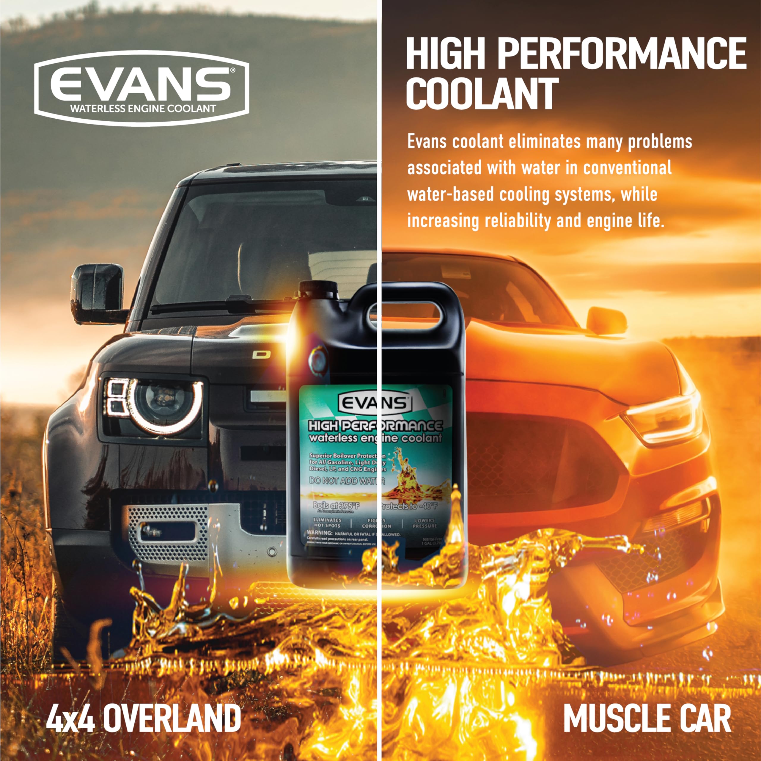 Evans Coolant Ec53001 High Performance Waterless Coolant, 4 Gallon Pack