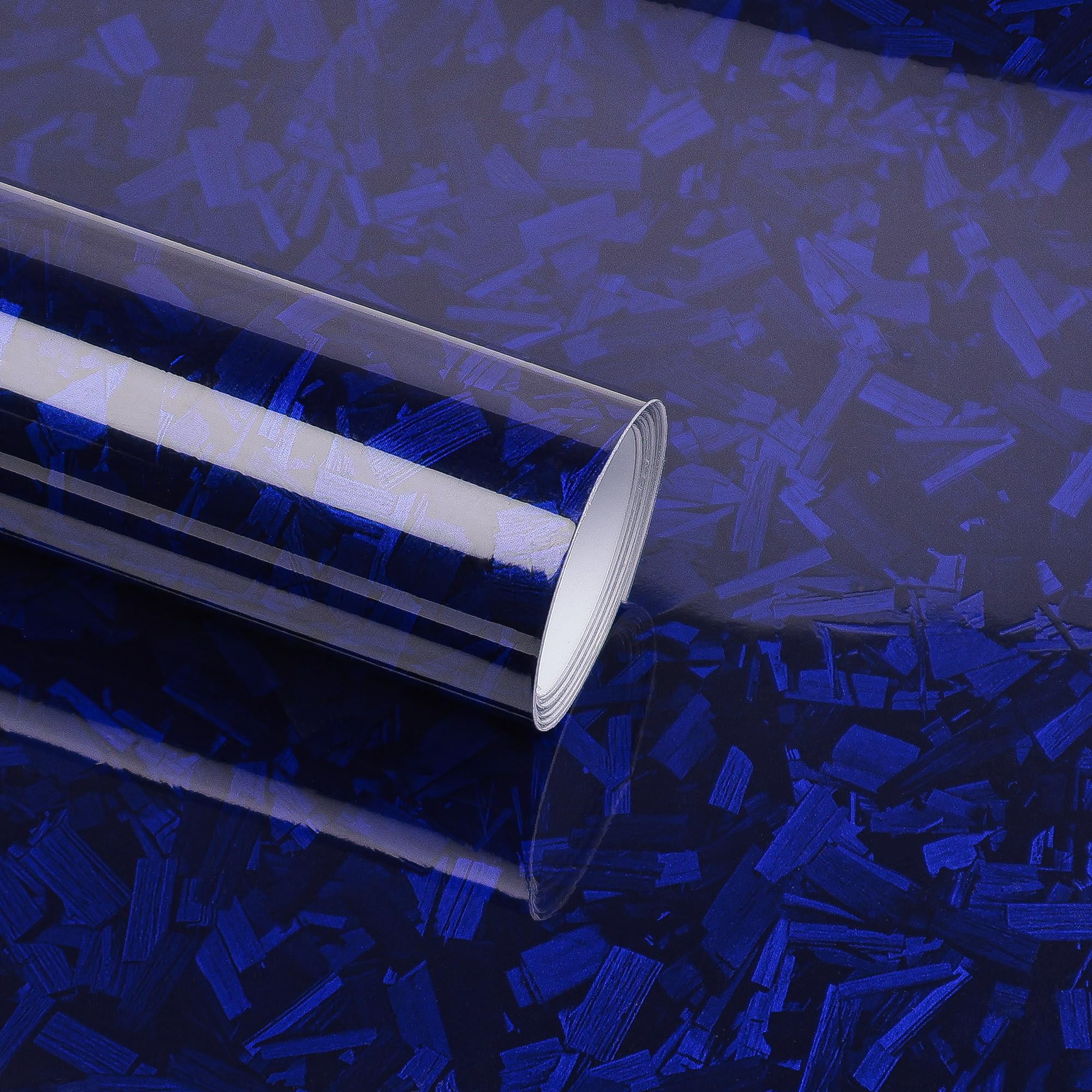 Lypumso Forged Carbon Fiber Vinyl Wraps, High Gloss Car Wrap Vinyl Rolls For Diy, Self-Adhesive Stickers With Air Release Techno