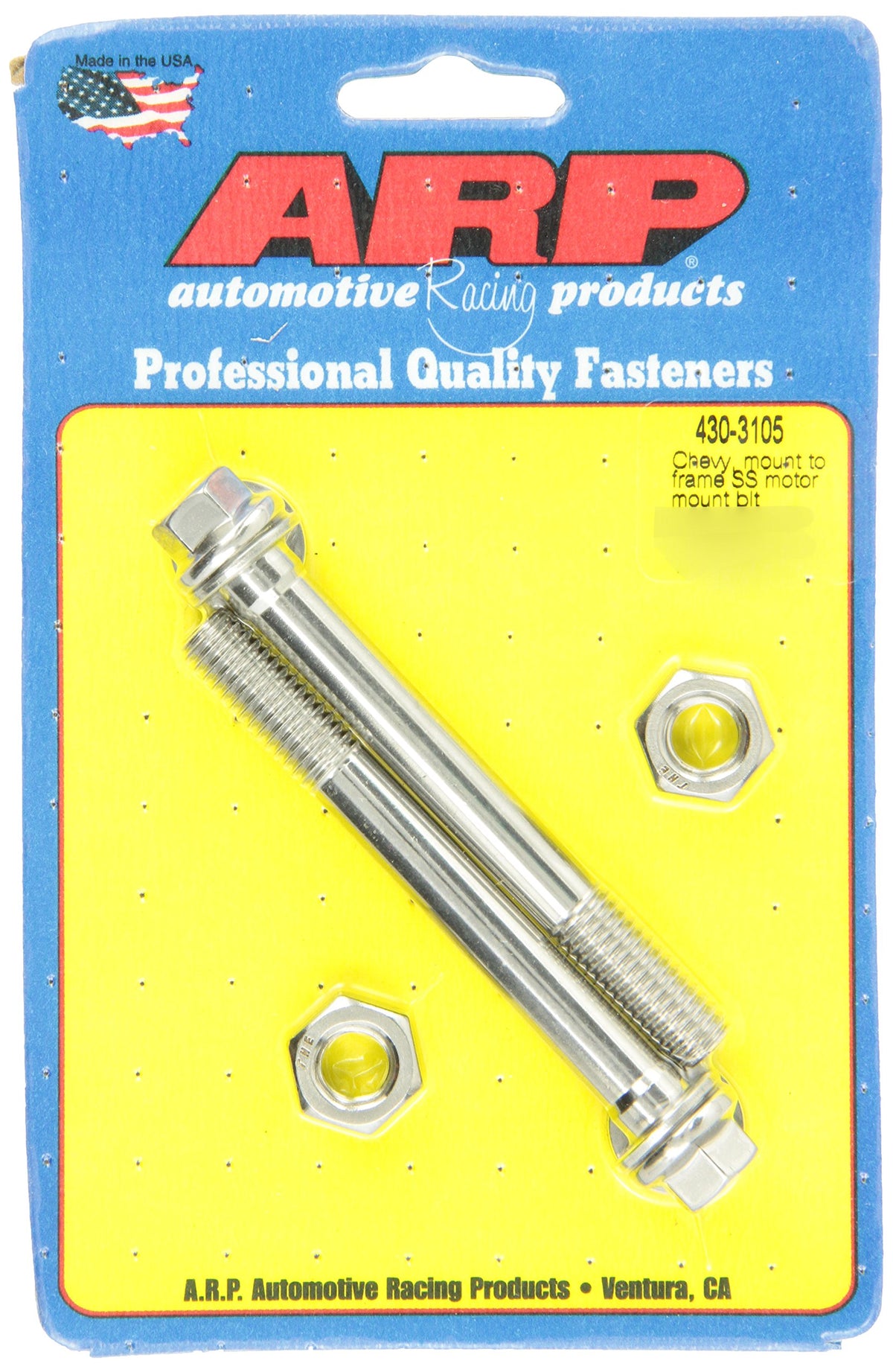 Arp 4303105 Stainless 300 Hex Motor Mount Bolt Kit