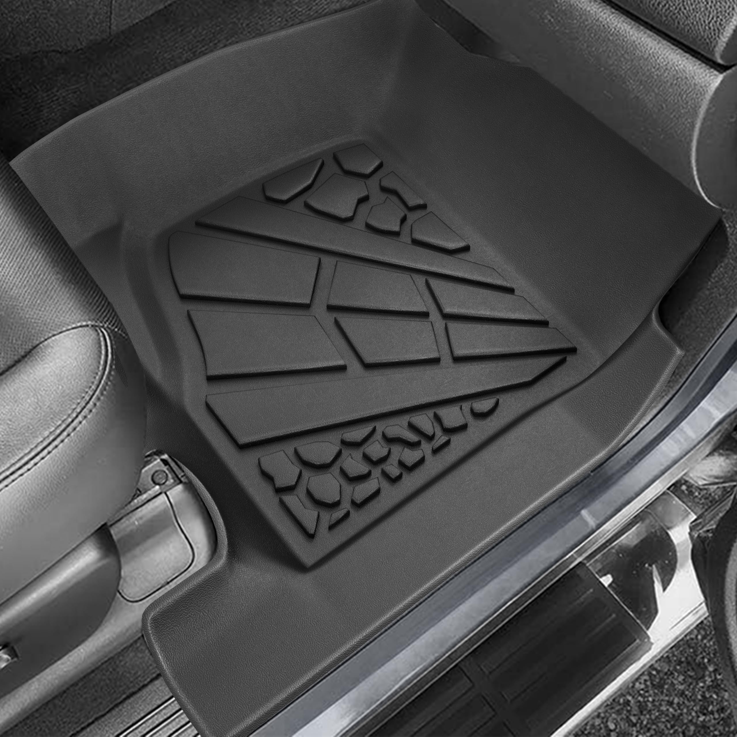 Karpal Floor Mats Fit For 2007-2014 Chevrolet Tahoe/Suburban/Gmc Yukon/Yukon Xl/Denali (No Hybrid Models), Tpe All Weather Prote