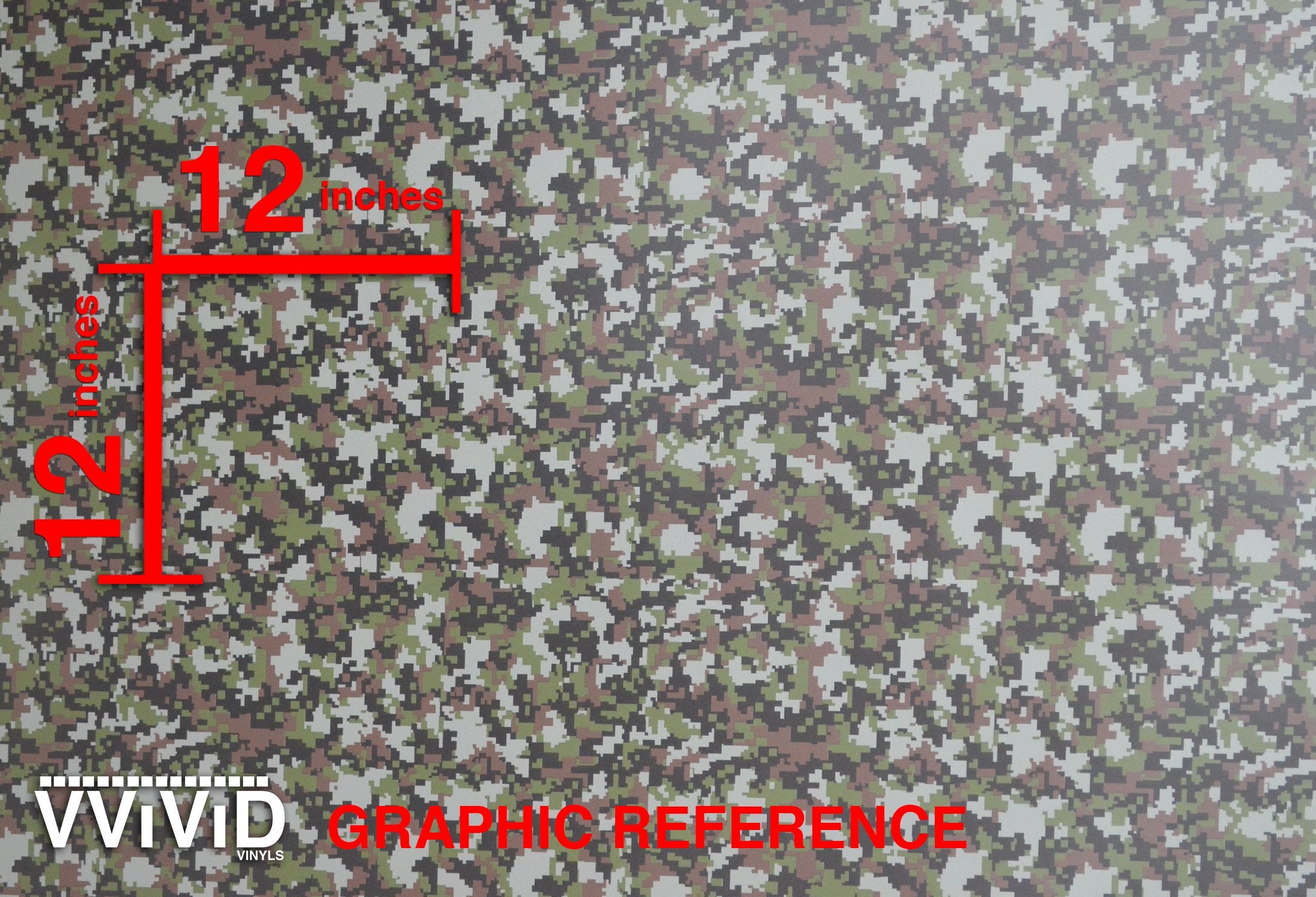 Vvivid Vinyl Camouflage Pattern Wrap Air-Release Adhesive Film Sheets (15Ft X 5Ft, Digital Camo)