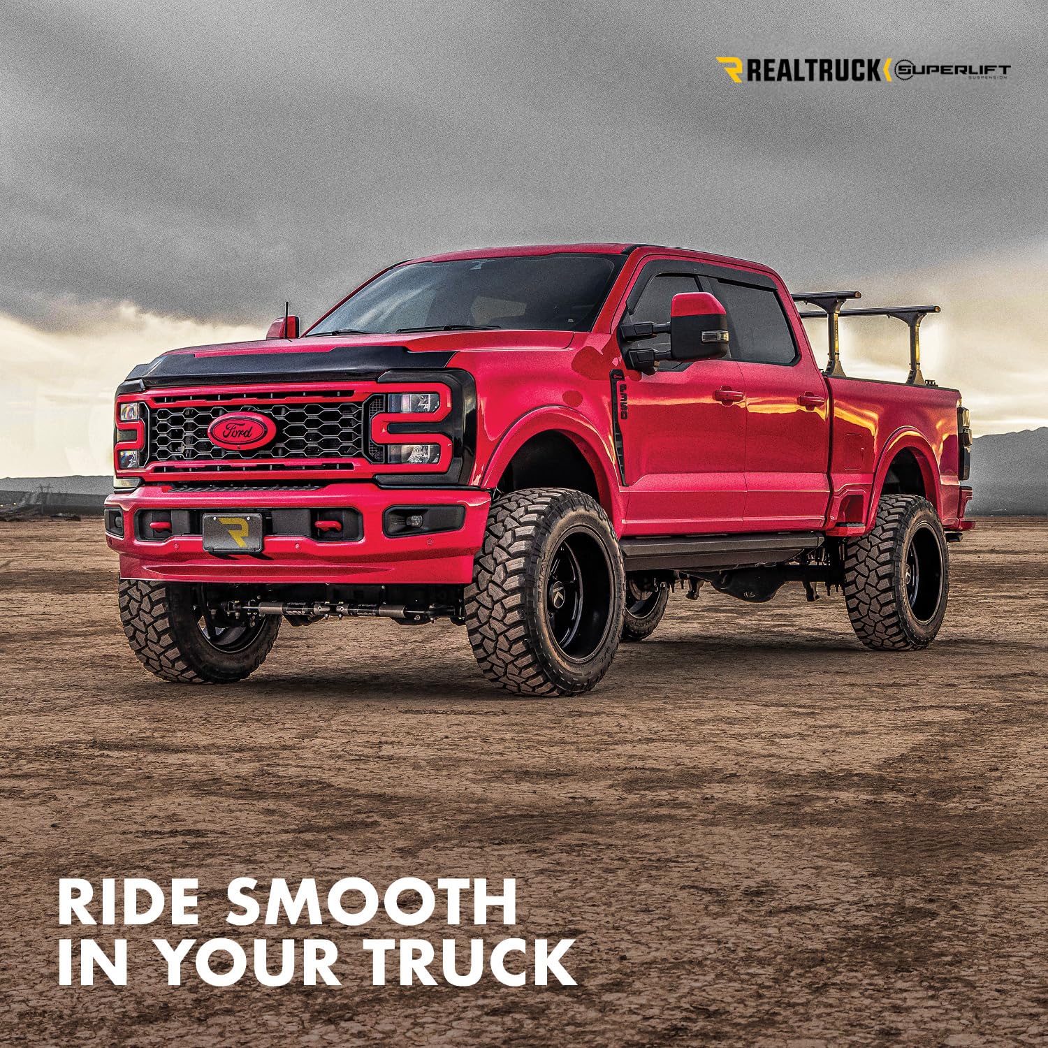 RealTruck SUPERLIFT SUSPENSION Dual Steering Stabilizer Kit for RAM 2500/3500 | Bilstein 5100 Series Cylinders | 92709 | Fits 20