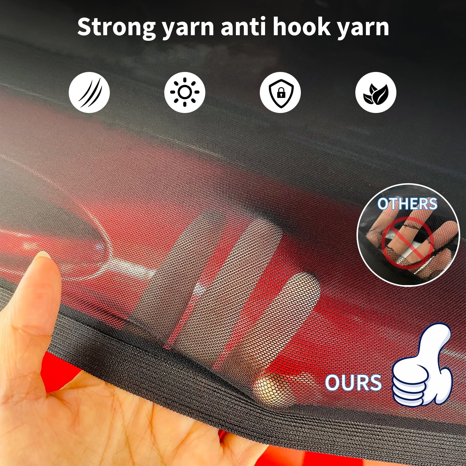 Front Door Driver Side Window Sunshade- 2 Pack car Camping Trip,Double Layer Window Screens Privacy,Durable Elastic Universal me