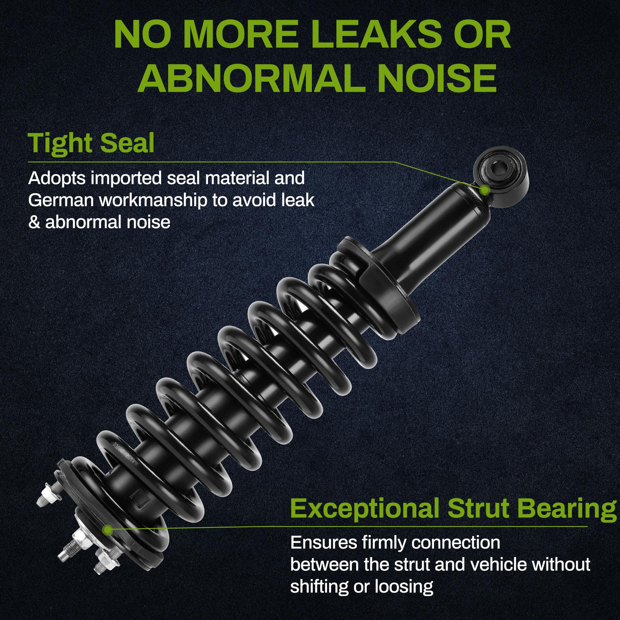 Autosaver88 Front & Rear Pair Complete Quick Struts Shocks Compatible With 2000-2006 Tundra