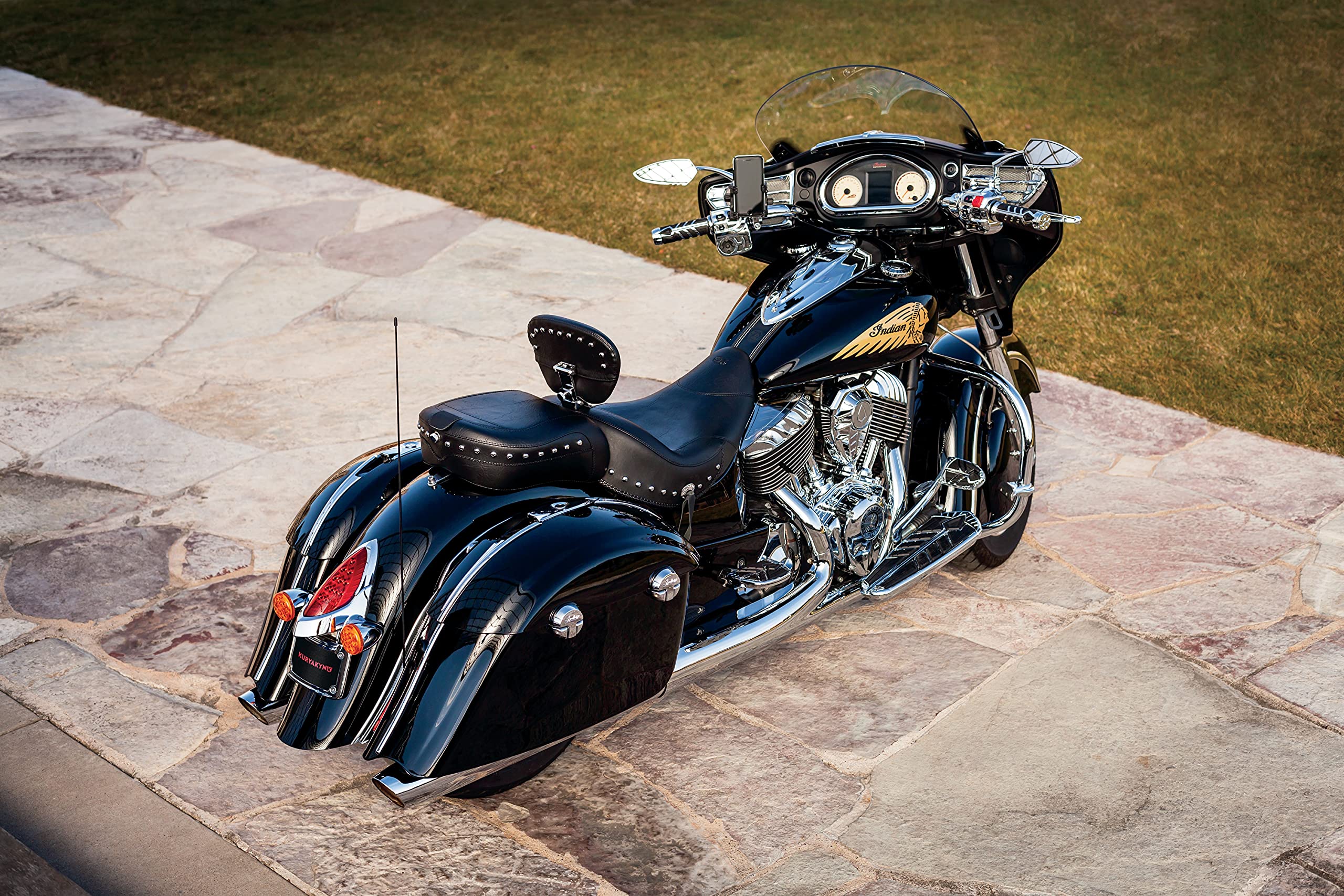 Kuryakyn 2898 Led Rear Fender Strip Lights Plug-&-Play For Indian Motorcycles, Chrome