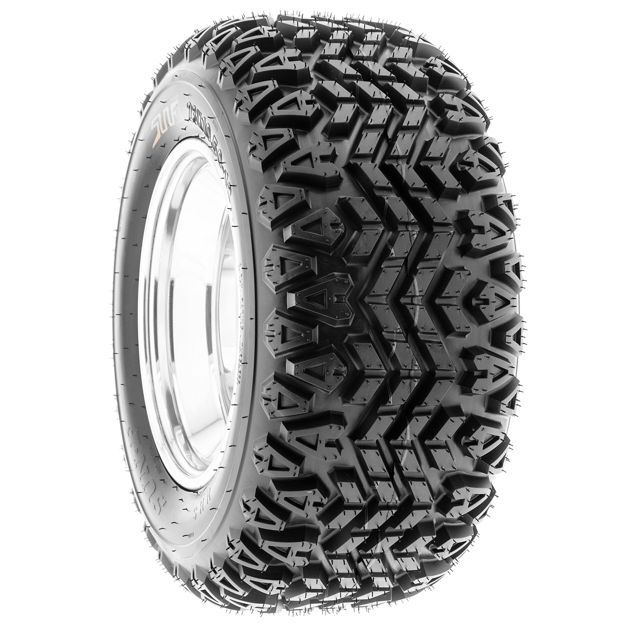 Set Of 4 Sunf G003 All-Terrain 25X10-12 Front & 25X10-12 Rear Atv Utv Golf-Cart Turf Trail Tires, 4 Ply, Rim(S) Not Included