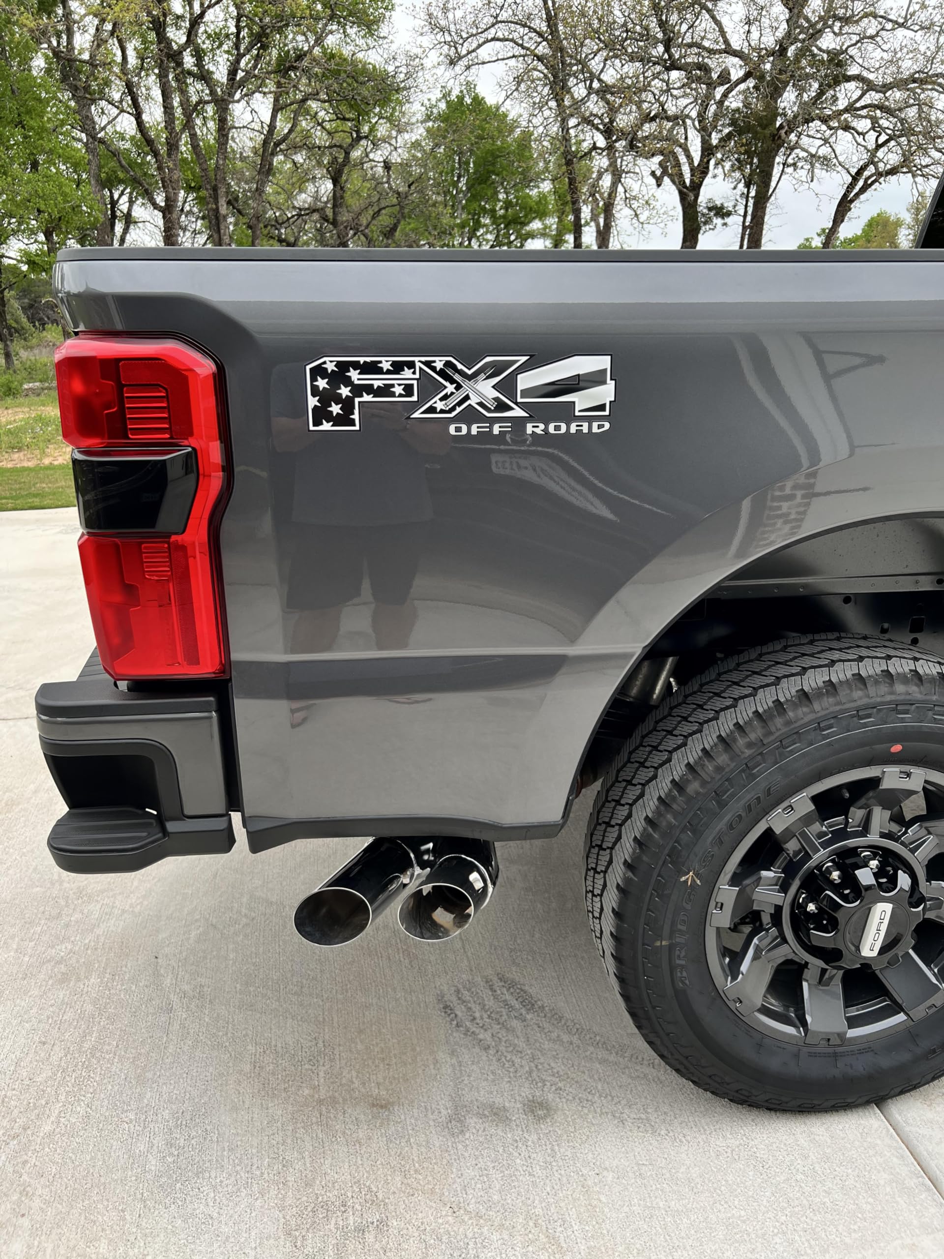 Tiresfx Fx4 Off Road Decal Usa Black Flag Replacement Sticker F 150 Bedside Emblem For 4X4 Truck Super Duty F250 F350 F450